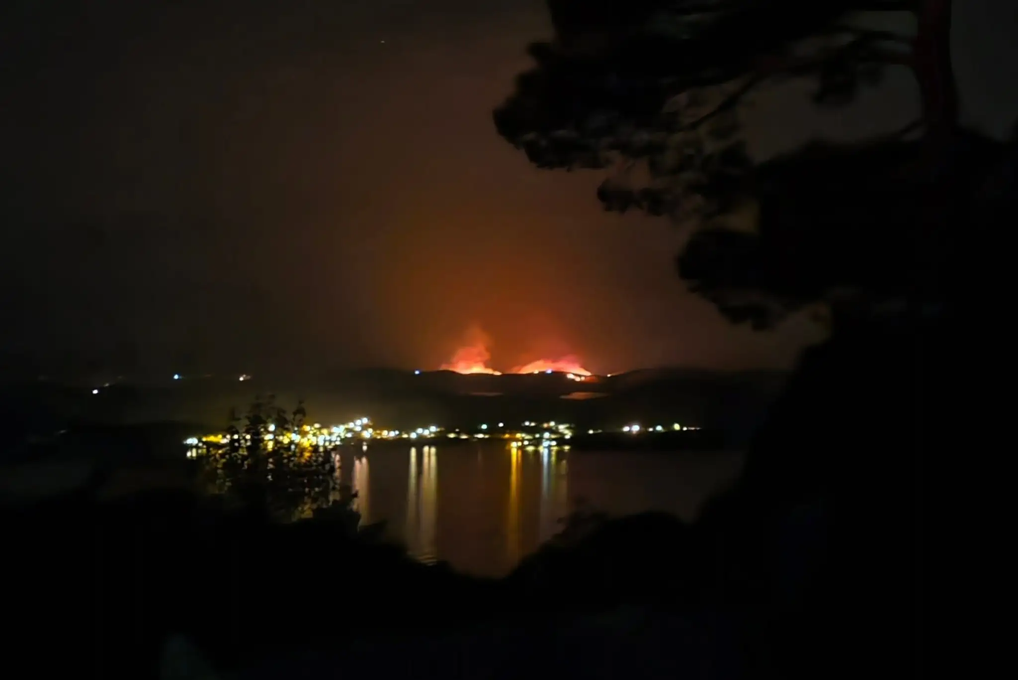 Požiar na chorvátskom ostrove Dugi Otok.