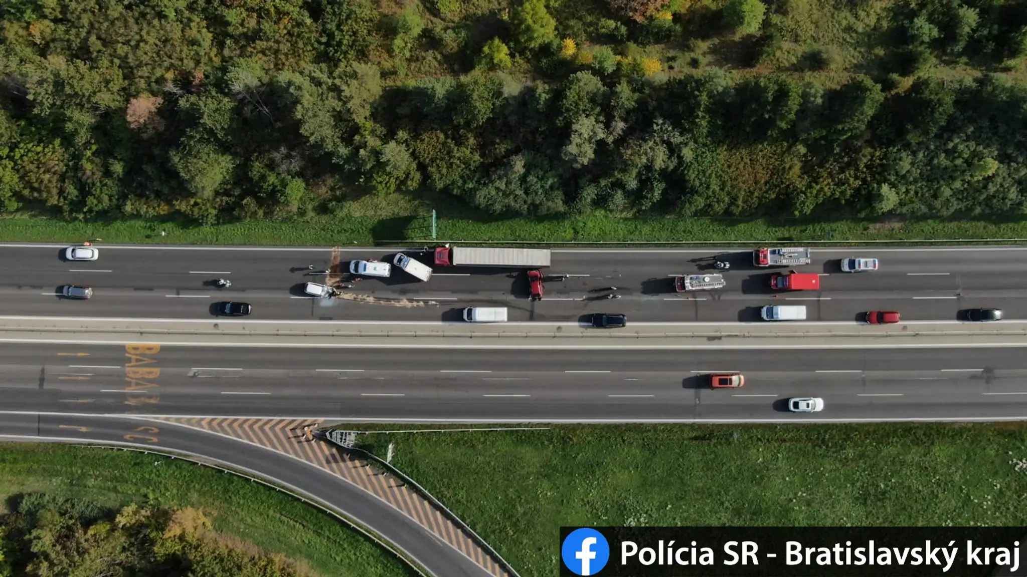 Kolóna na D1.