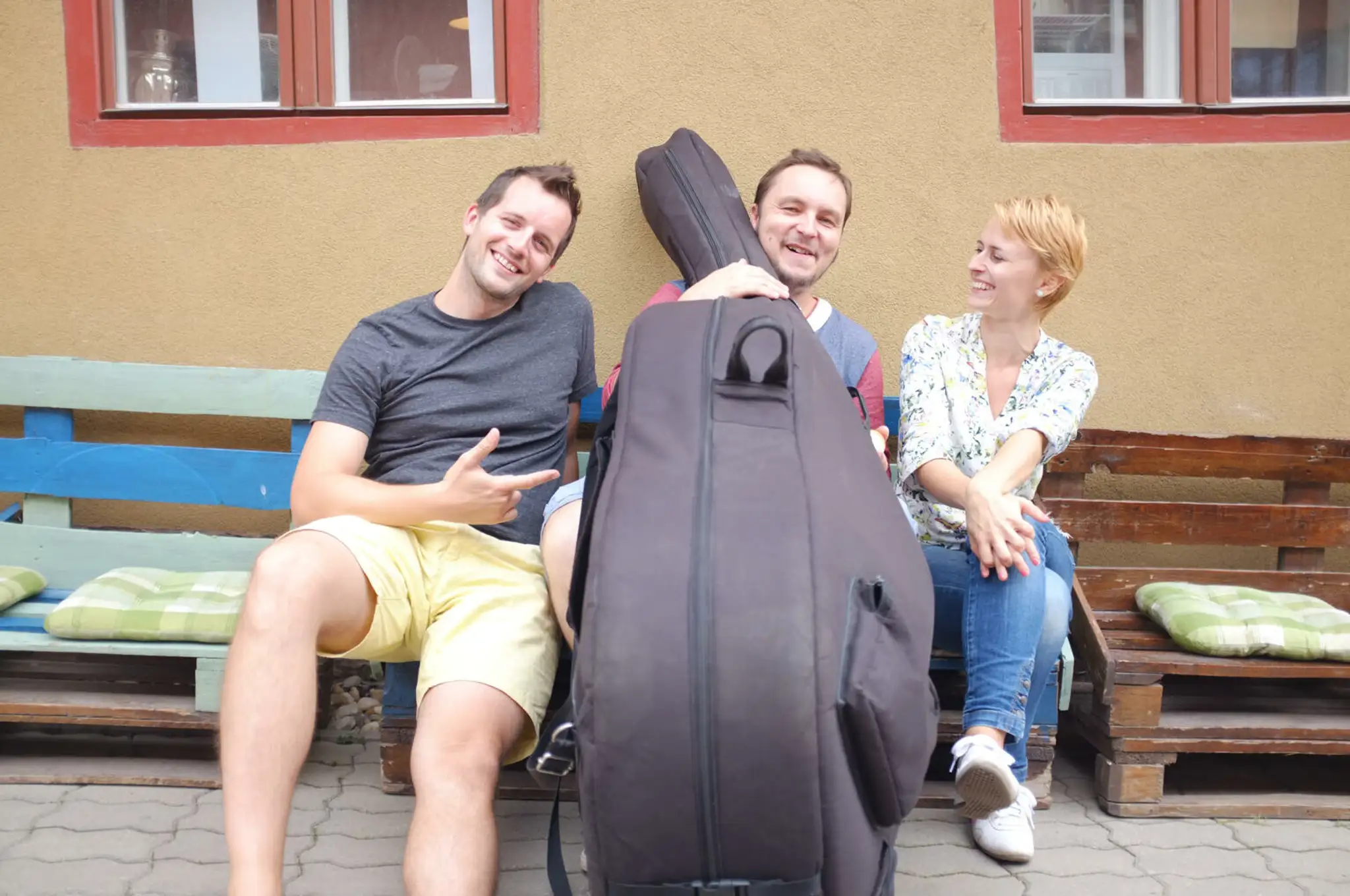 Janais pri nahrávaní vianočného albumu.