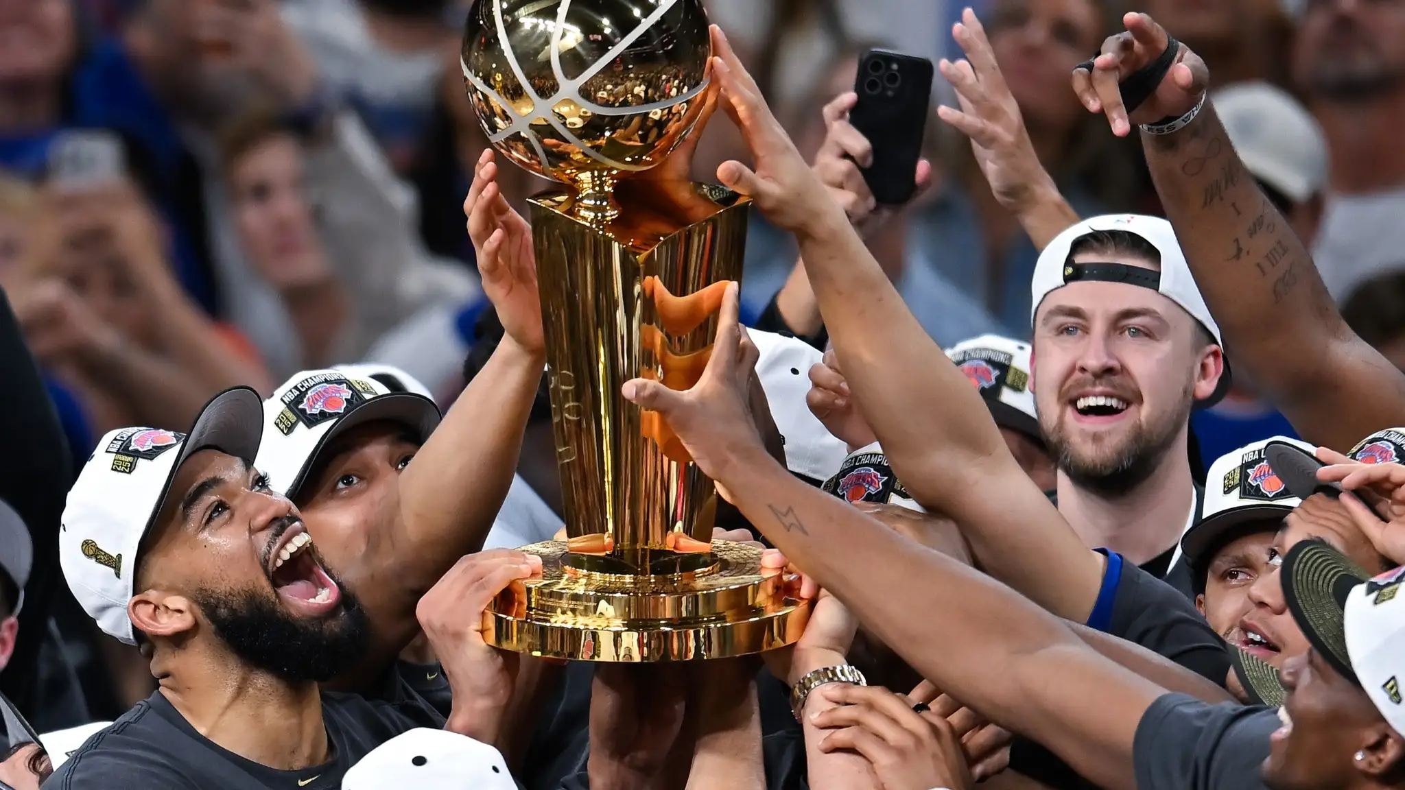 NY Knicks oslavujú titul
