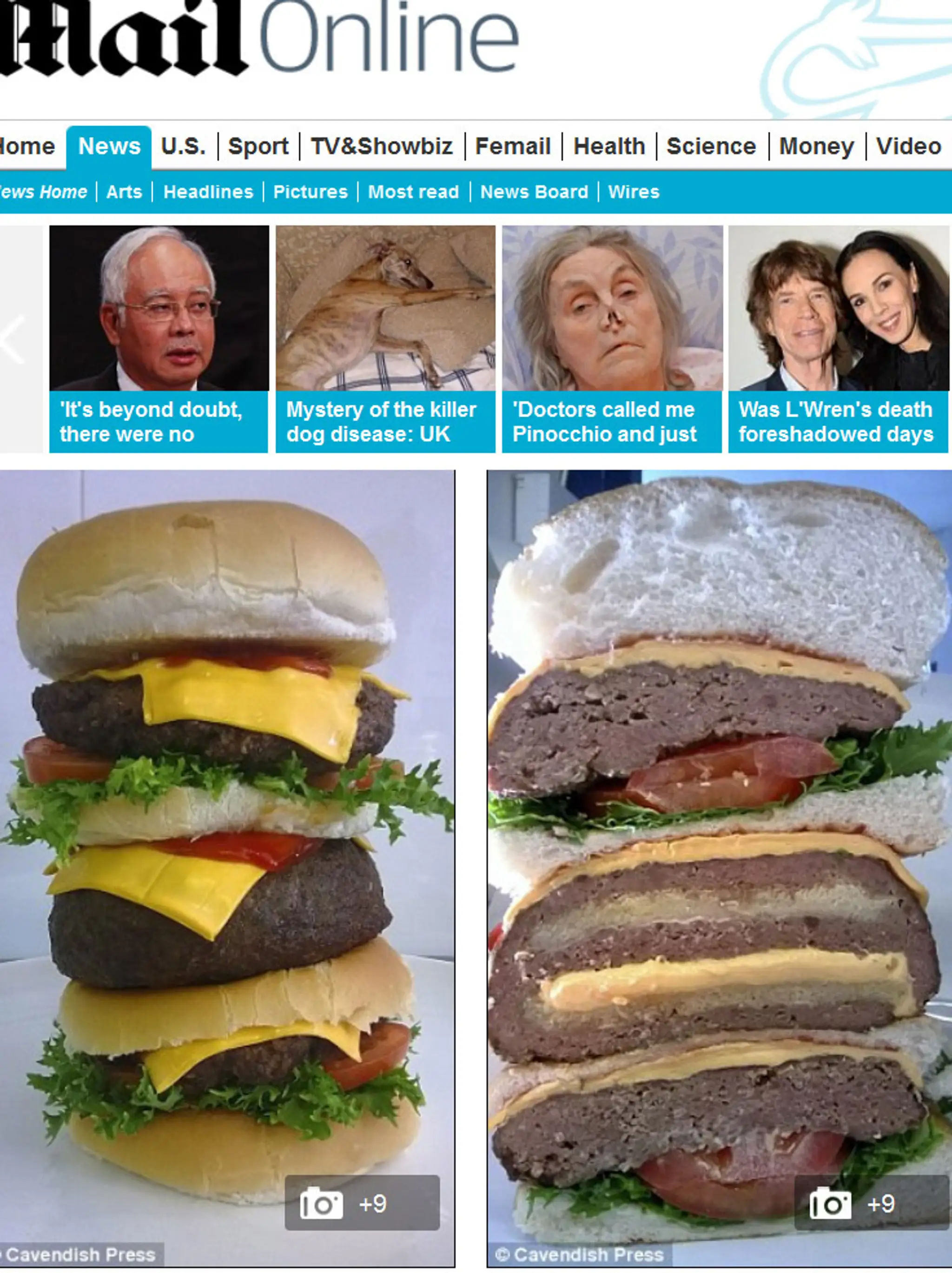 10-tisíc kalorický hamburger