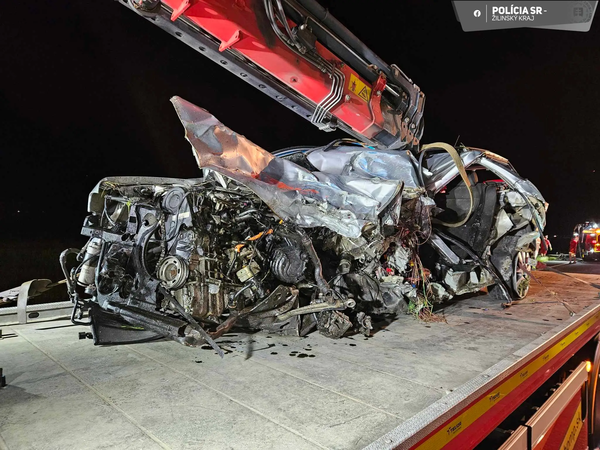 Auto po tragickej nehode