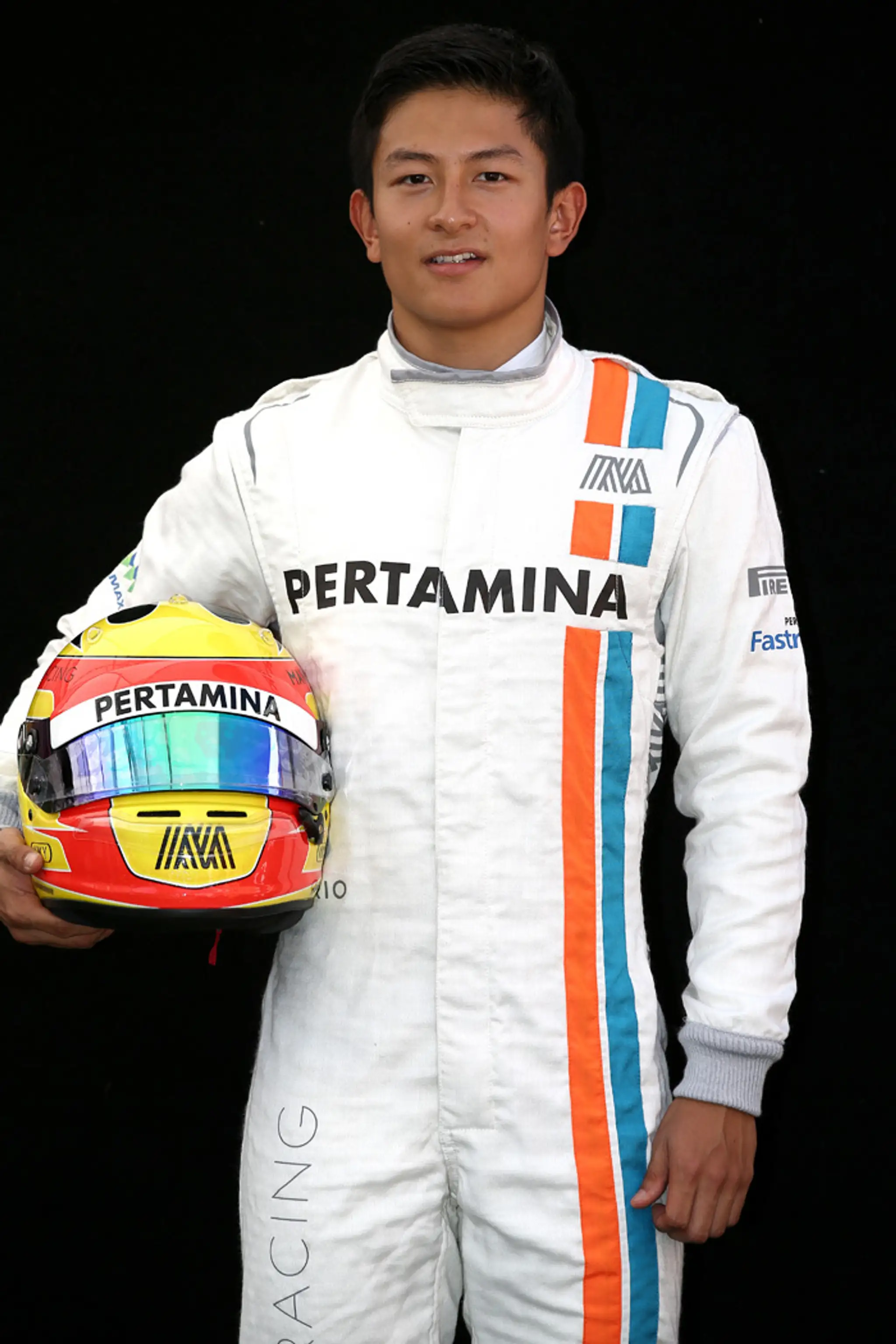 Indonézsky jazdec tímu Manor Rio Haryanto.