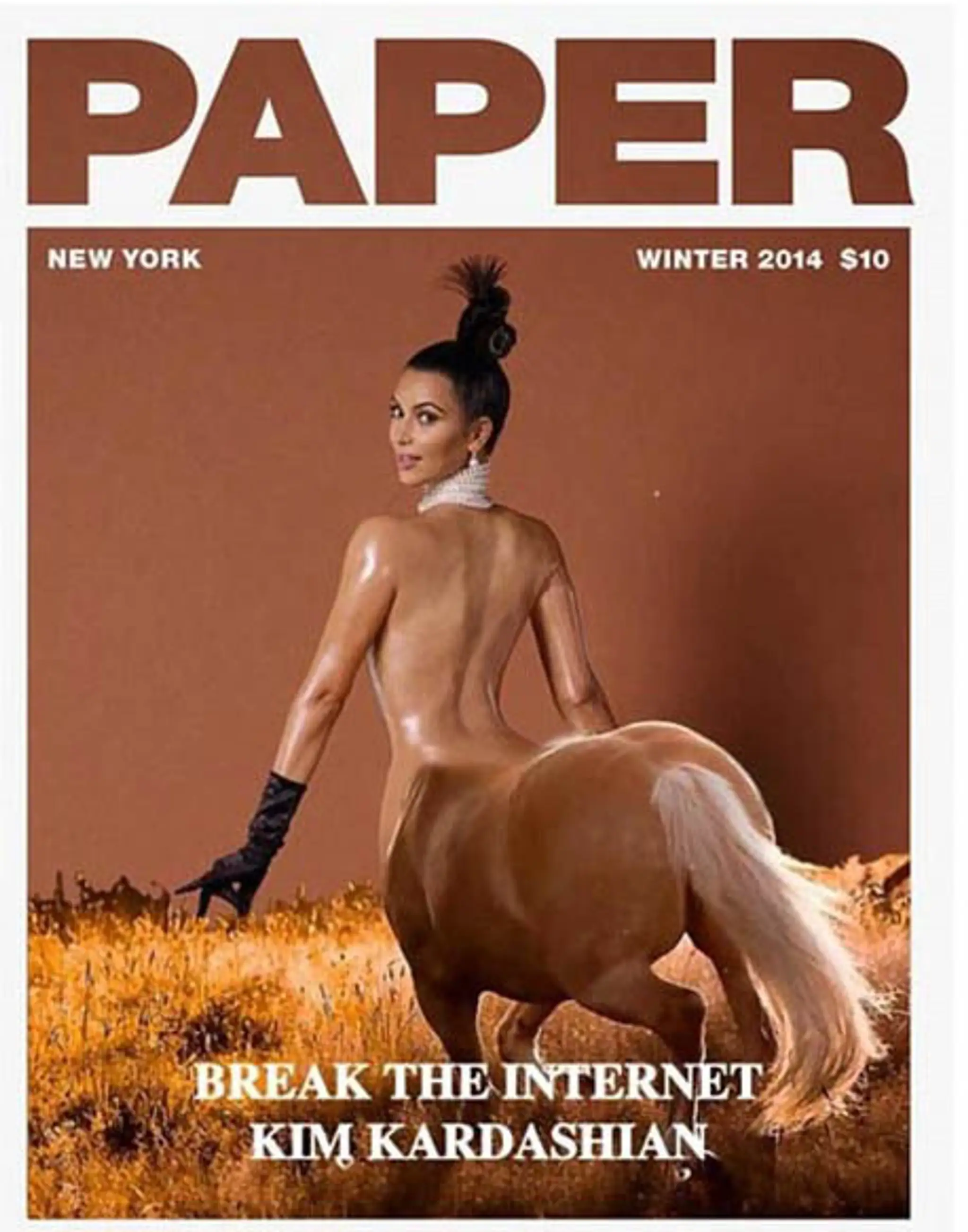 Vtipná fotomontáž na Kimin zadok.