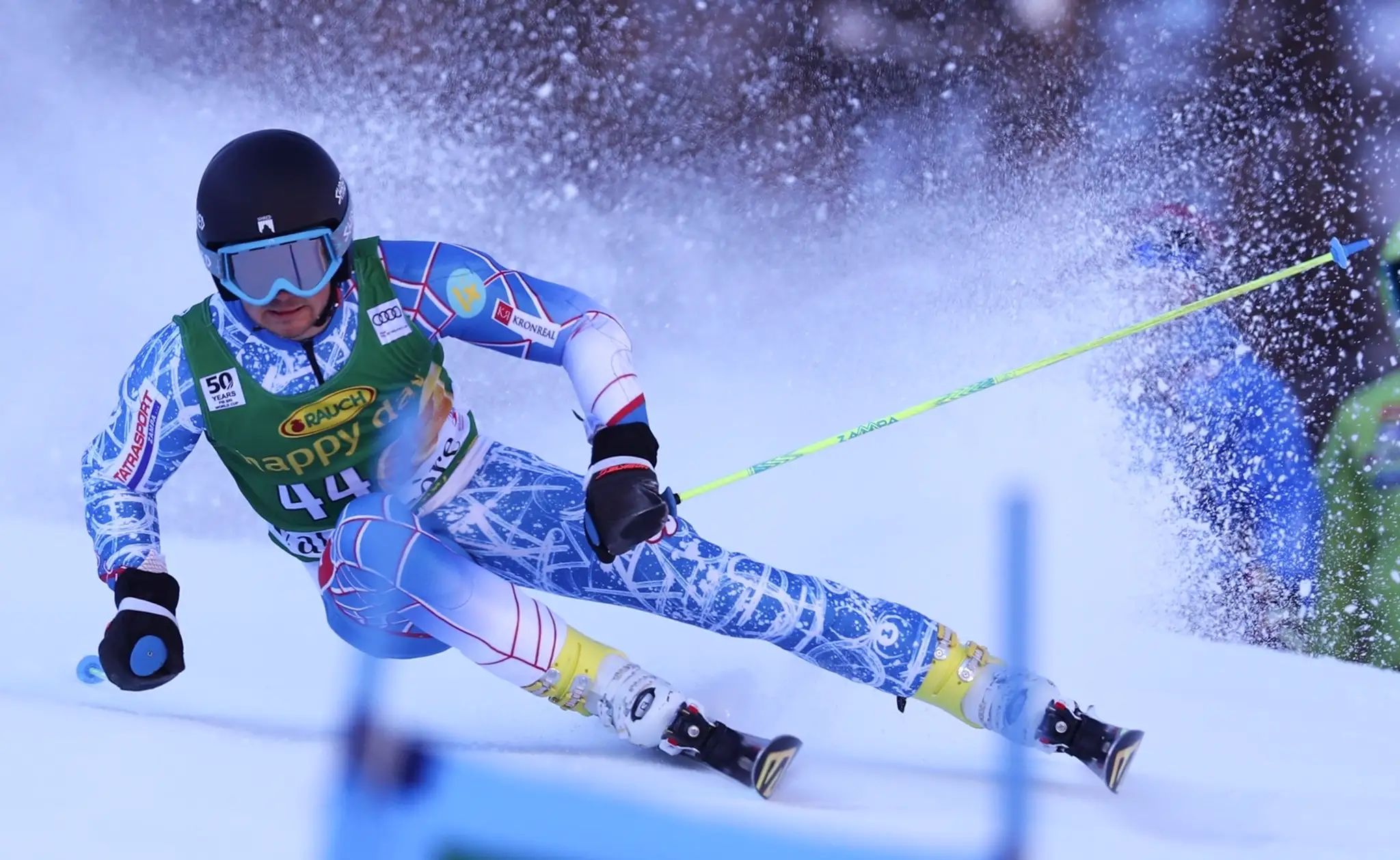 Andreas Žampa počas 1. kola pretekov obrovského slalomu Svetového pohára vo francúzskom Val d'Isere 4. decembra 2016.