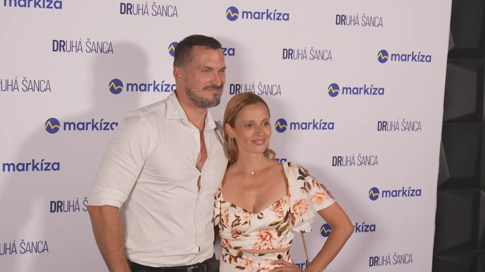Ján Koleník a Lívia Bielovič na premiére tretej série Druhej šance.