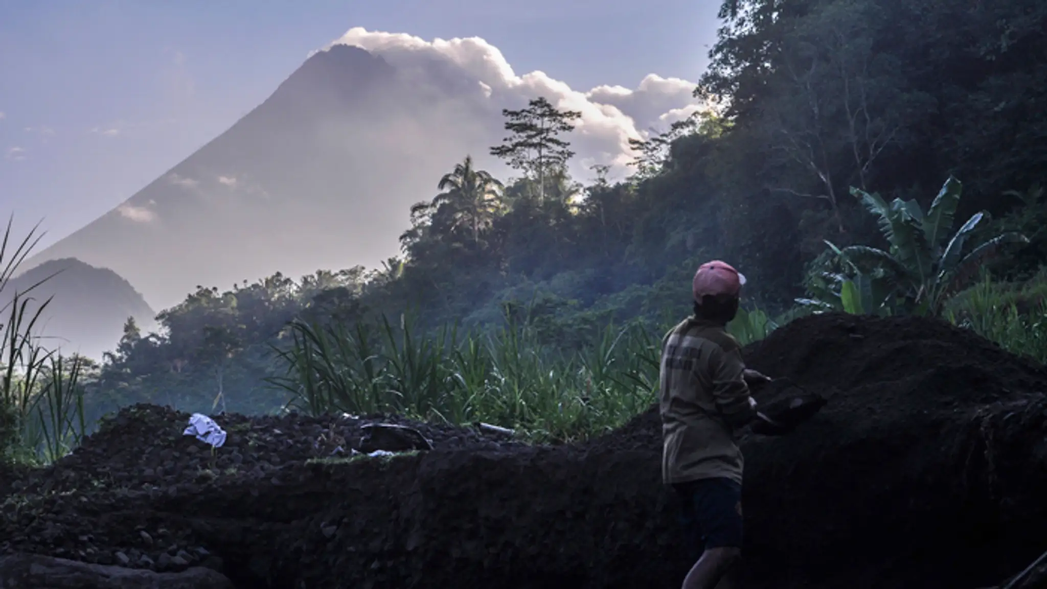 Sopka Merapi.
