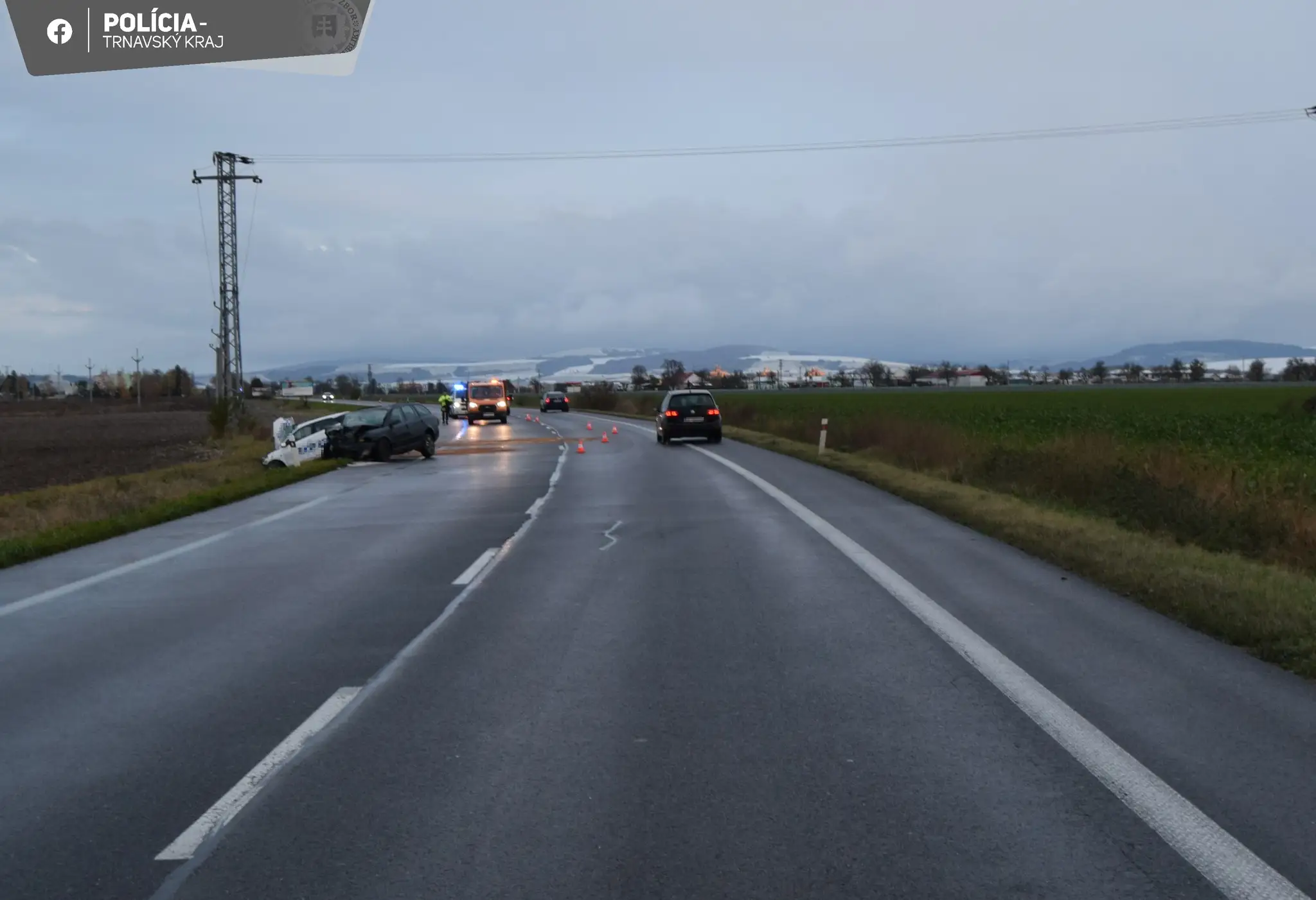 Nehoda na ceste medzi Senicou a obcou Jablonica