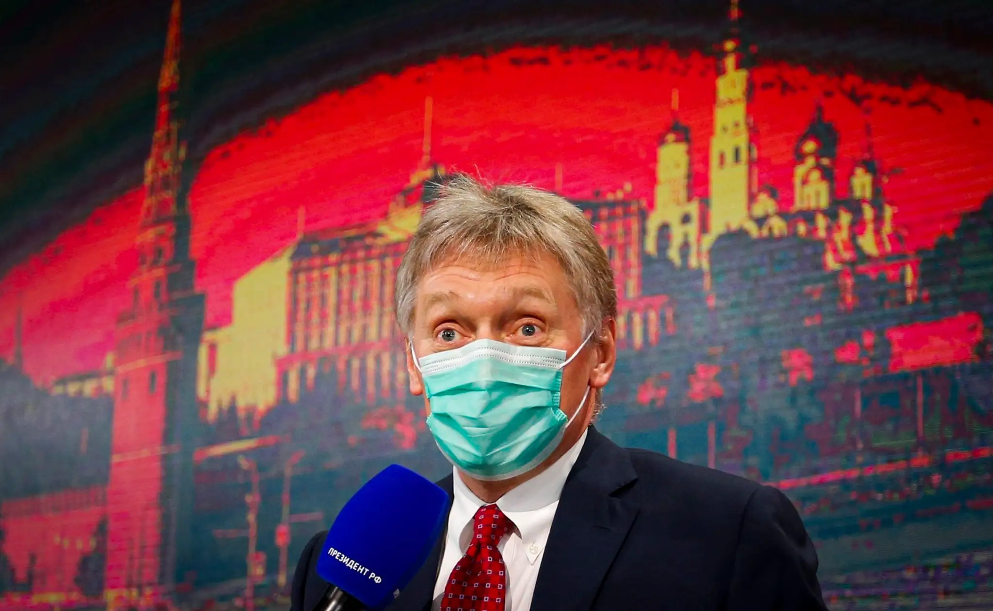 Na archívnej snímke zo 17. decembra 2020 hovorca ruského prezidenta Dmitrij Peskov.