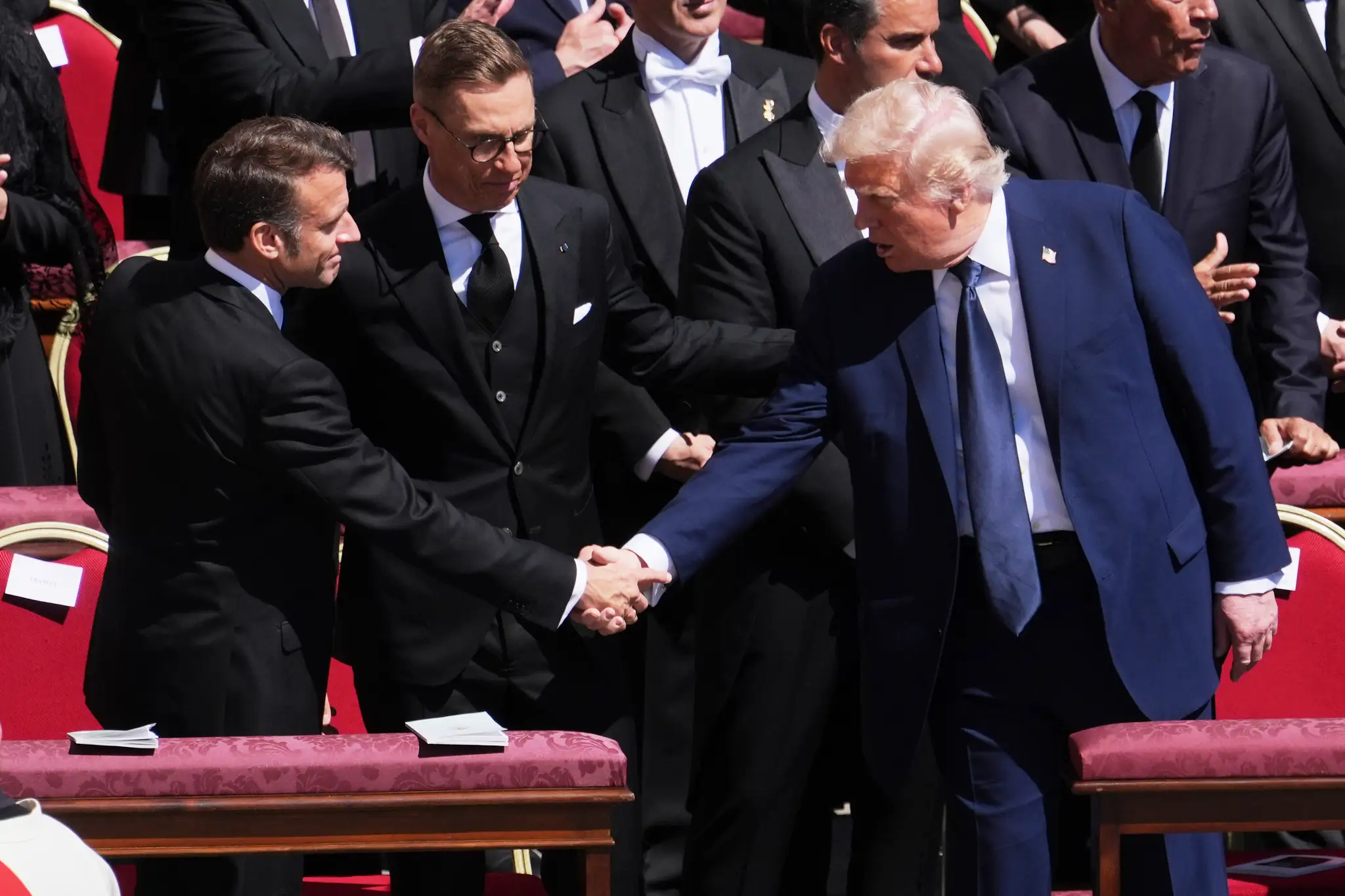 Donald Trump na pohrebe pápeža Františka 