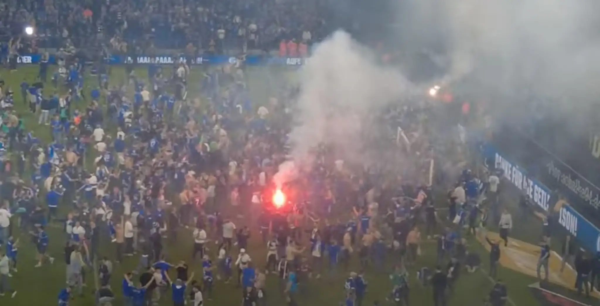 Oslavy po postupu Schalke.