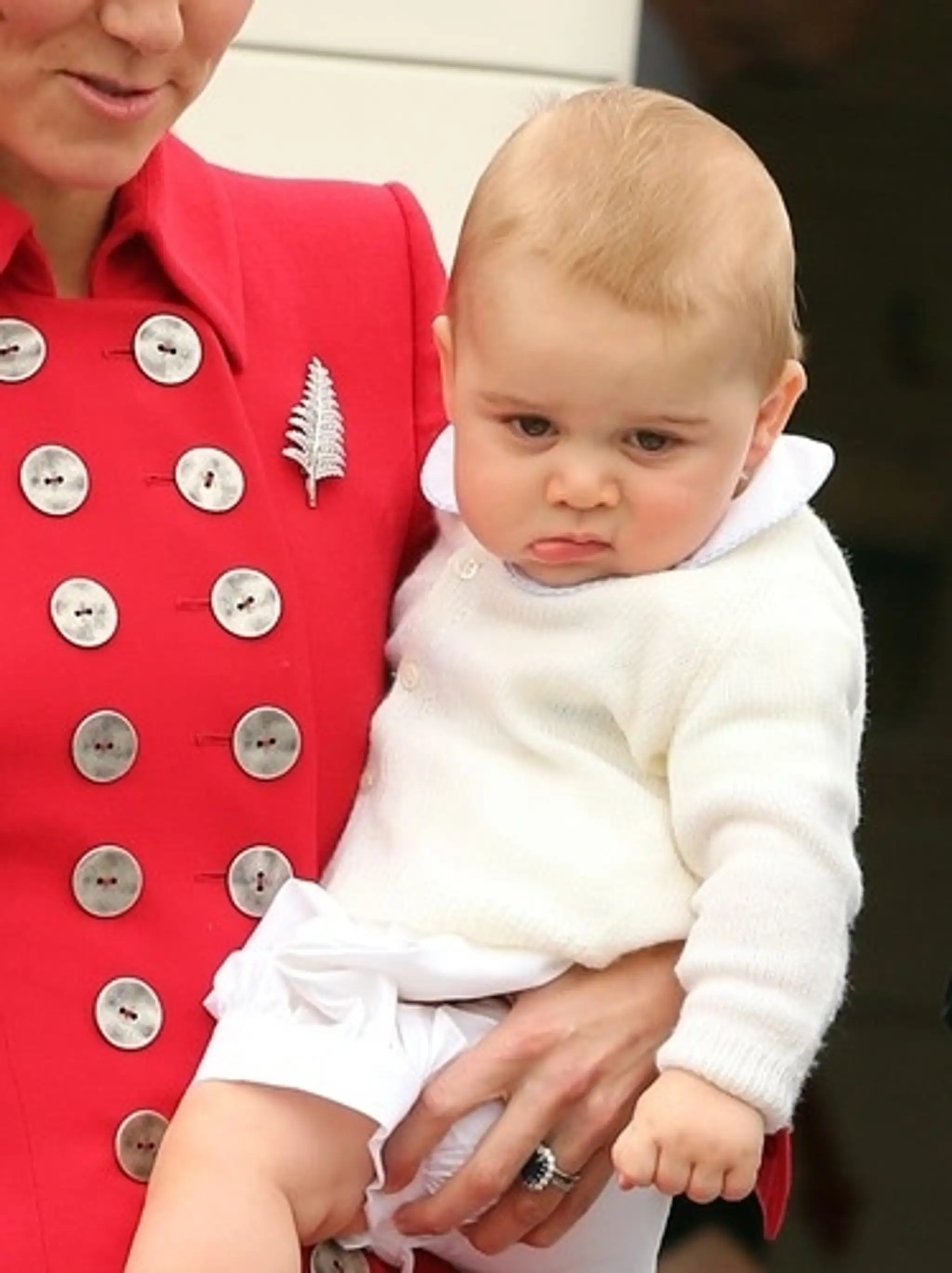 Princ George a jeho grimasy
