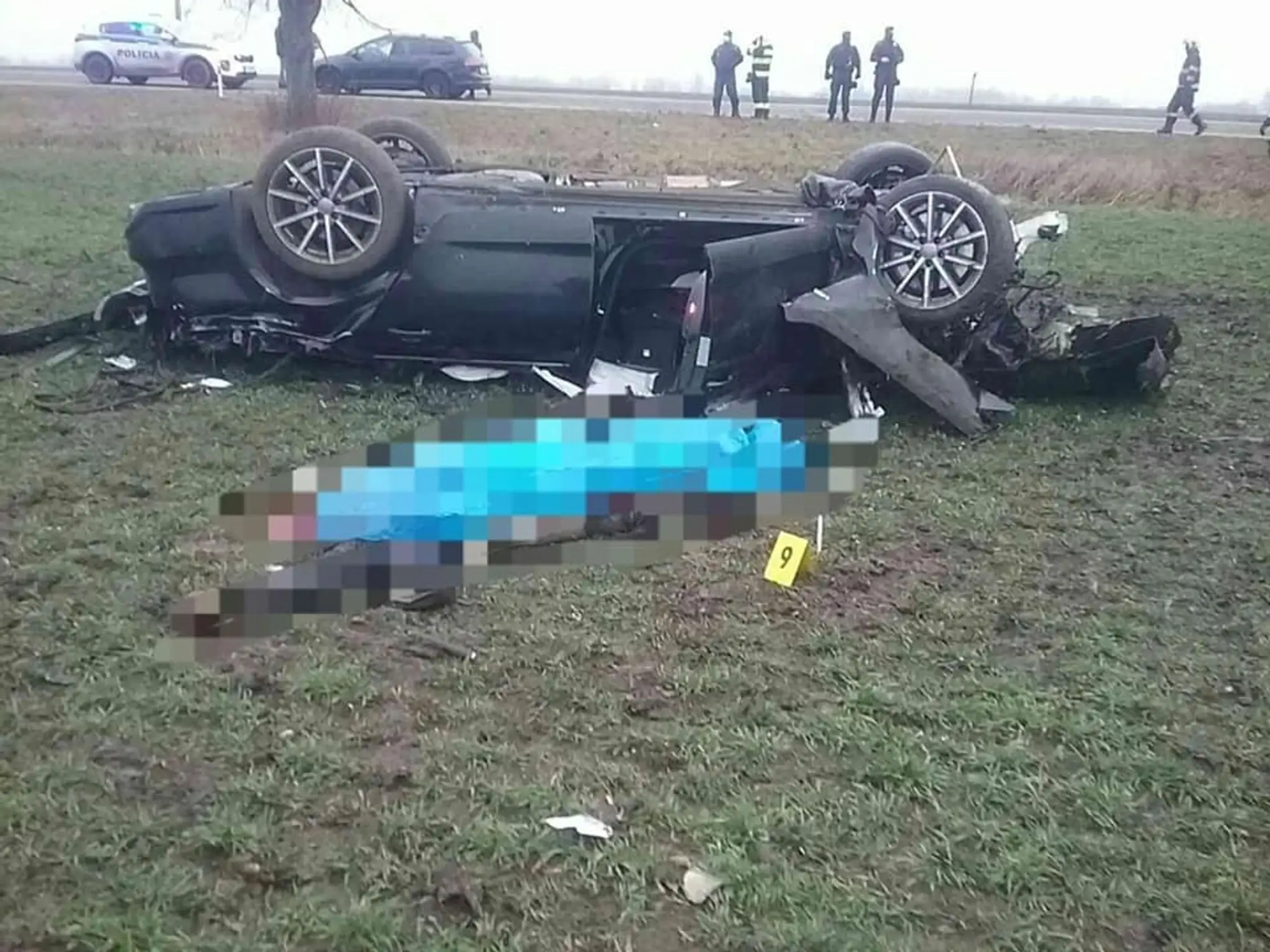 Havarované auto.