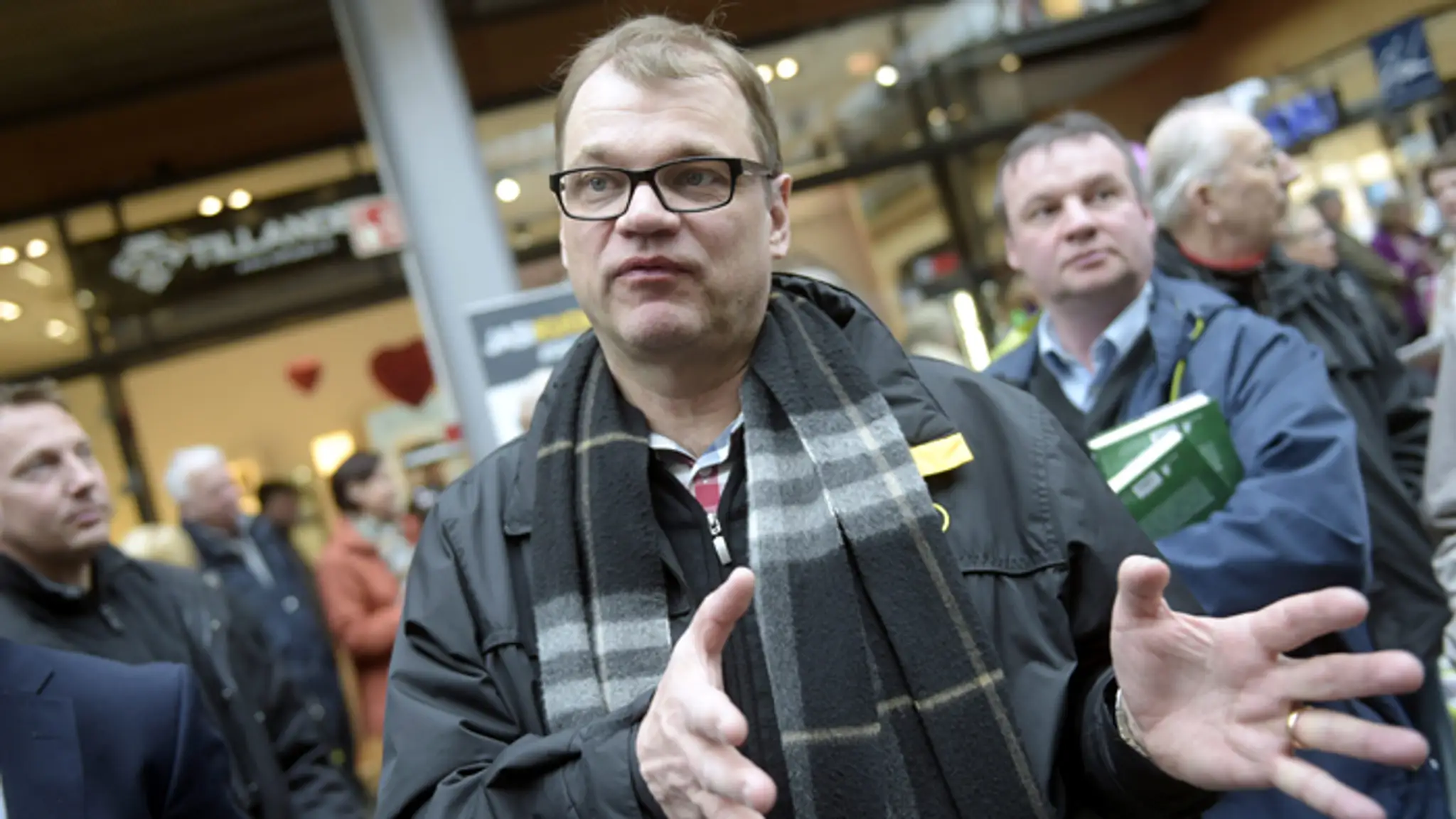 Šéf opozičnej Strany stredu, veľkopodnikateľ Juha Sipilä.