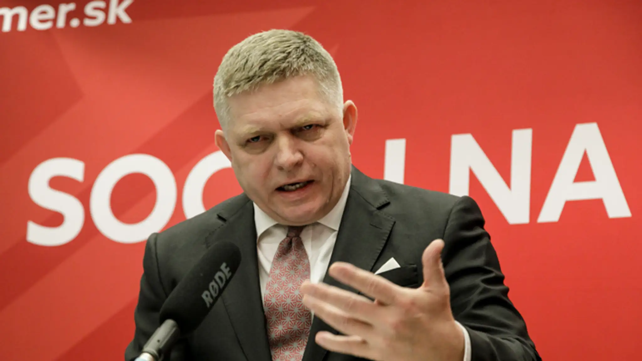 Predseda Smer-SD Robert Fico.