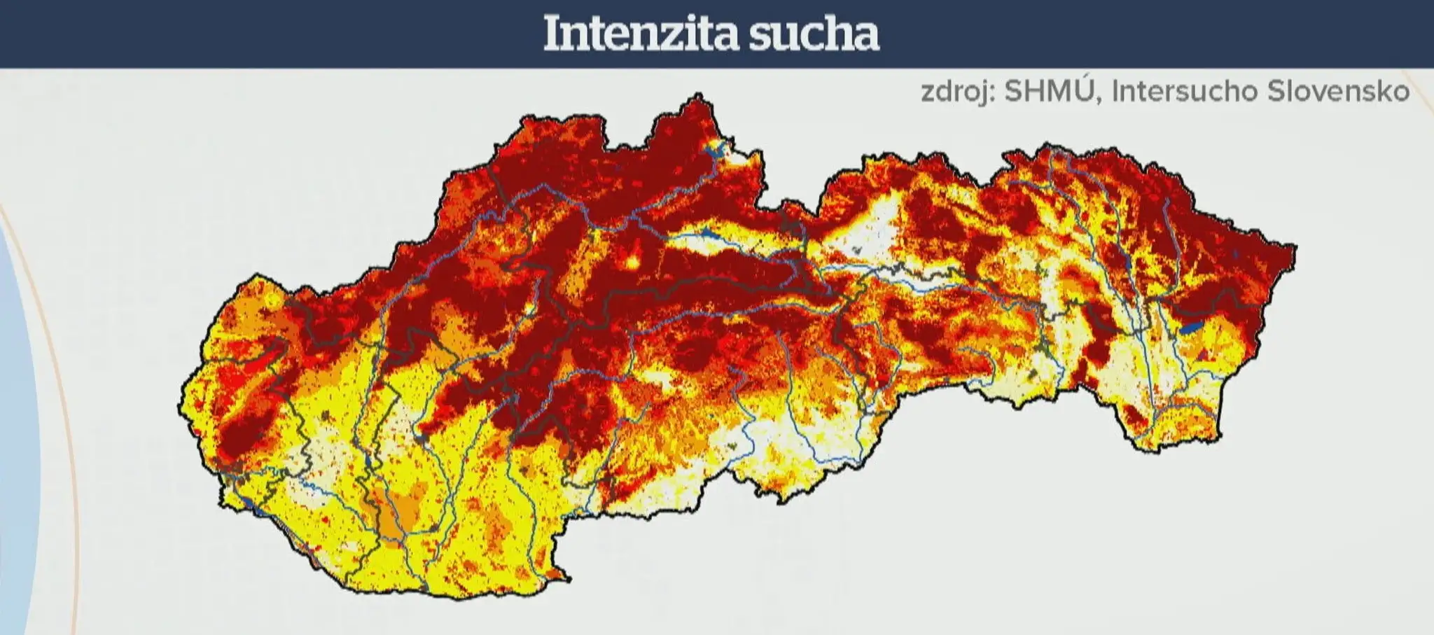 Intenzita sucha na Slovensku 