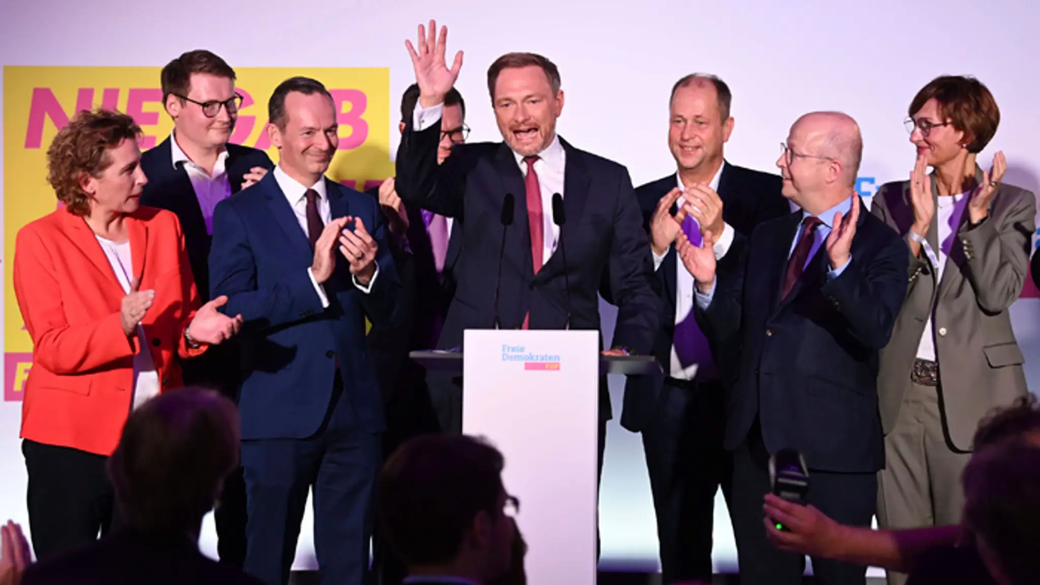 Šéf Slobodnej demokratickej strany (FDP) Christian Lindner.