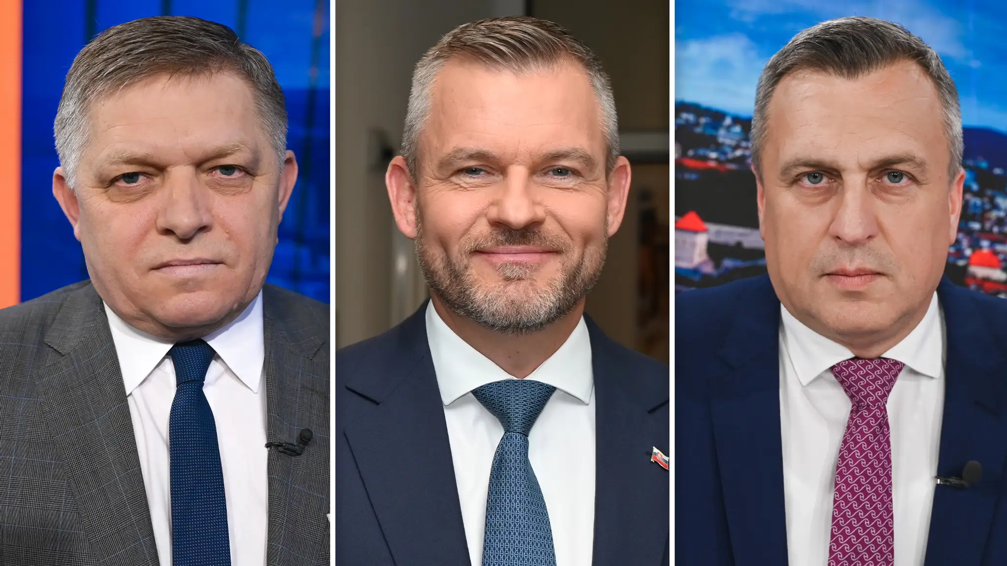 Robert Fico, Peter Pellegrini a Andrej Danko.