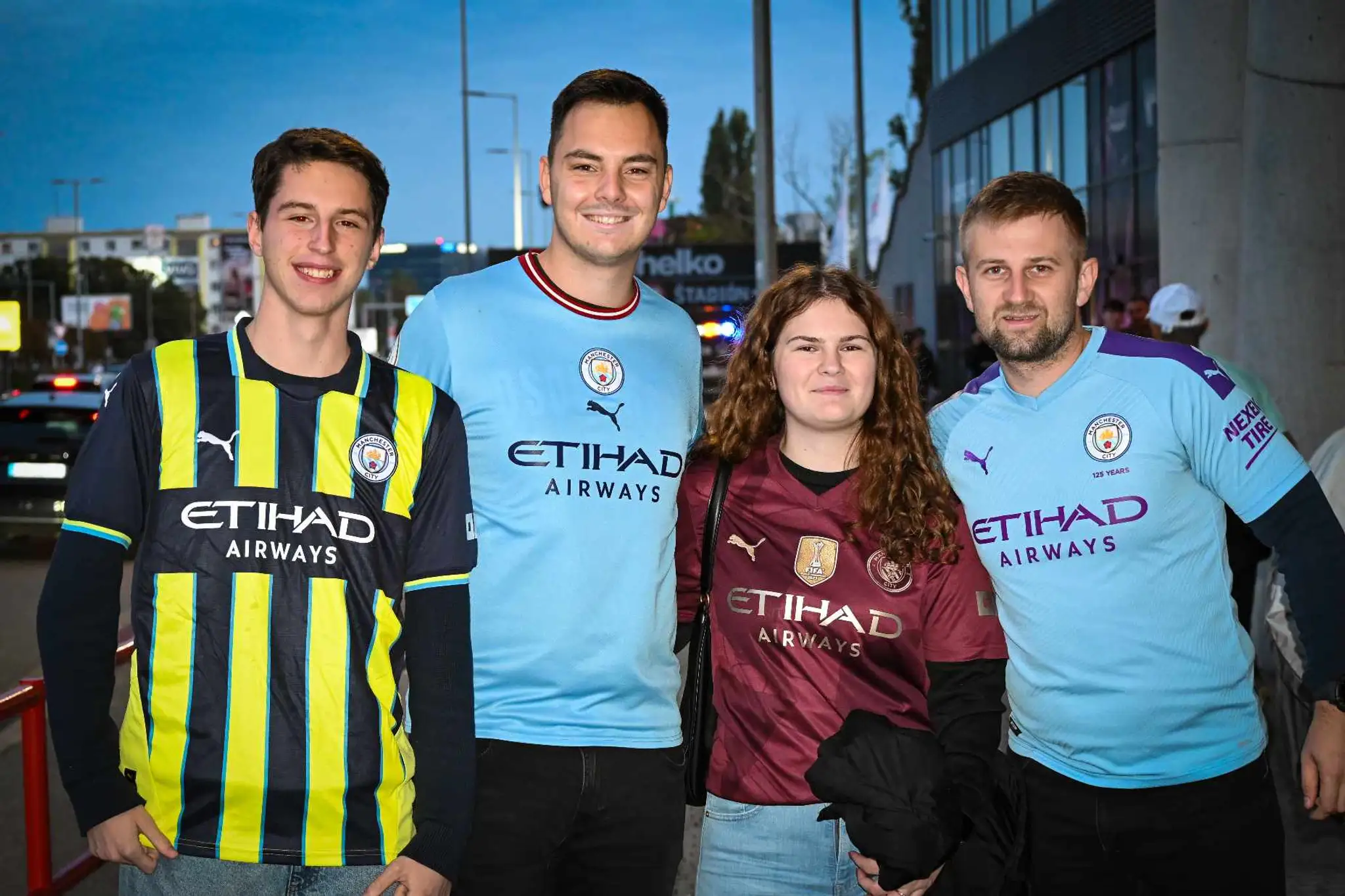 Fanúšikovia Manchestru City v Bratislave.