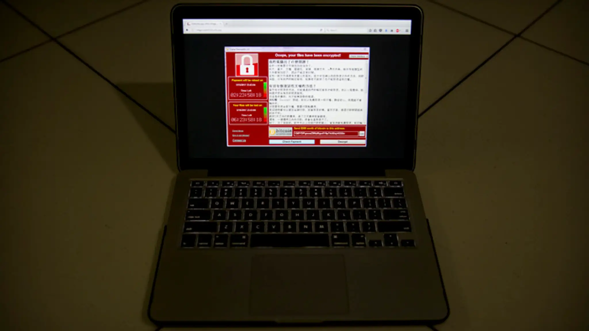 Hackerký útok ransomware.