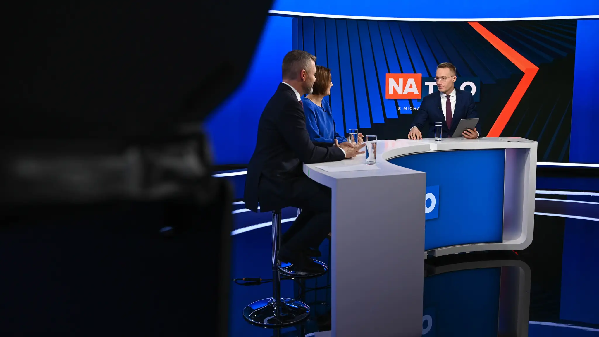Peter Pellegrini a Mária Kolíková v relácii Na telo.