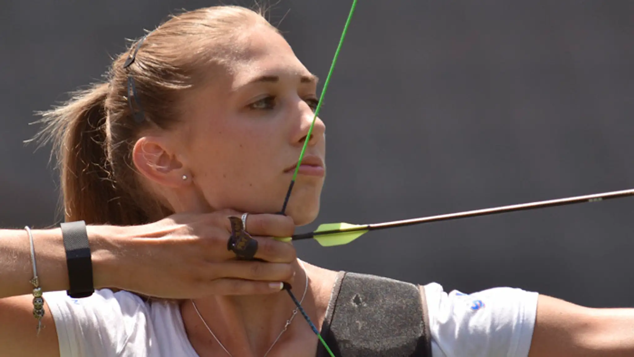 Lukostreľkyňa Alexandra Longová na archívnej snímke.