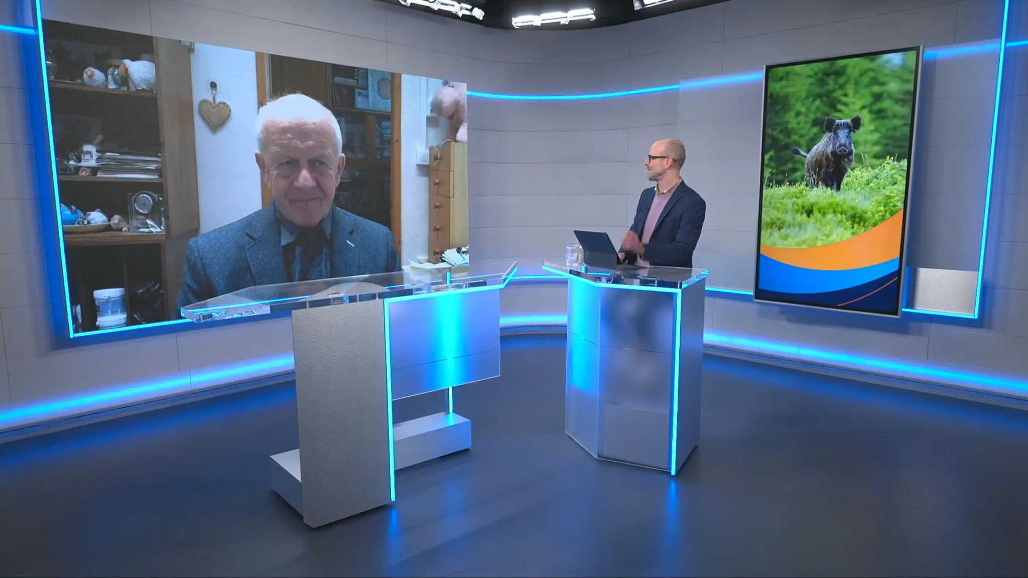 Na snímke bývalý šéf veterinárov Jozef Bíreš v rozhovore na TN live.