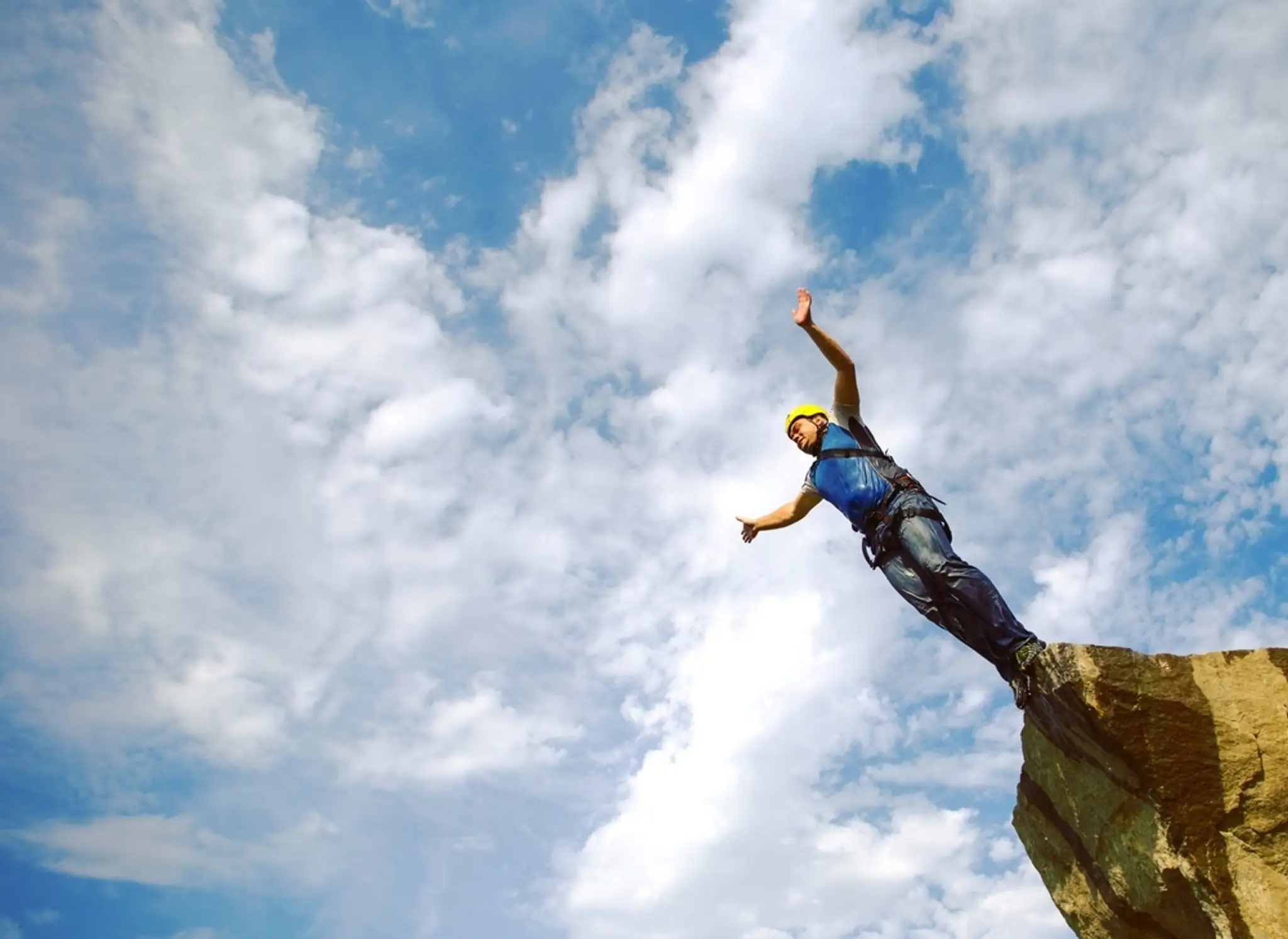 Base jumping.