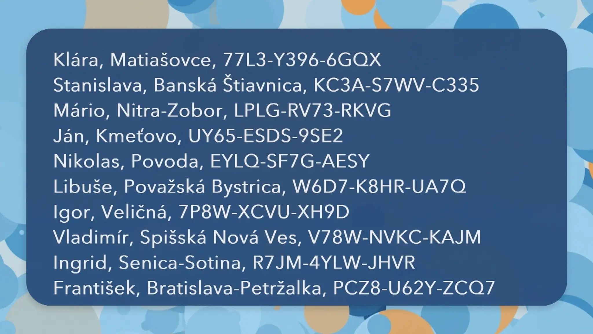 Výhercovia stredajšej očkovacej lotérie.