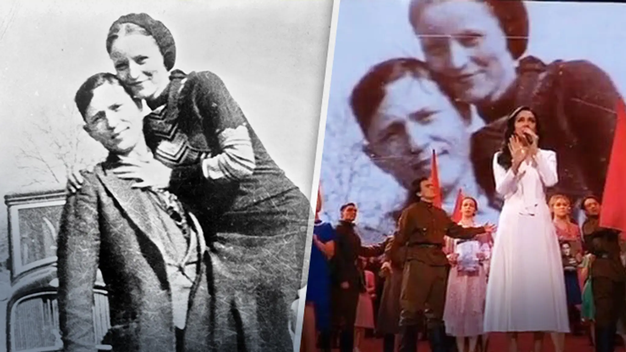 Bonnie a Clyde v ruskej televízii.