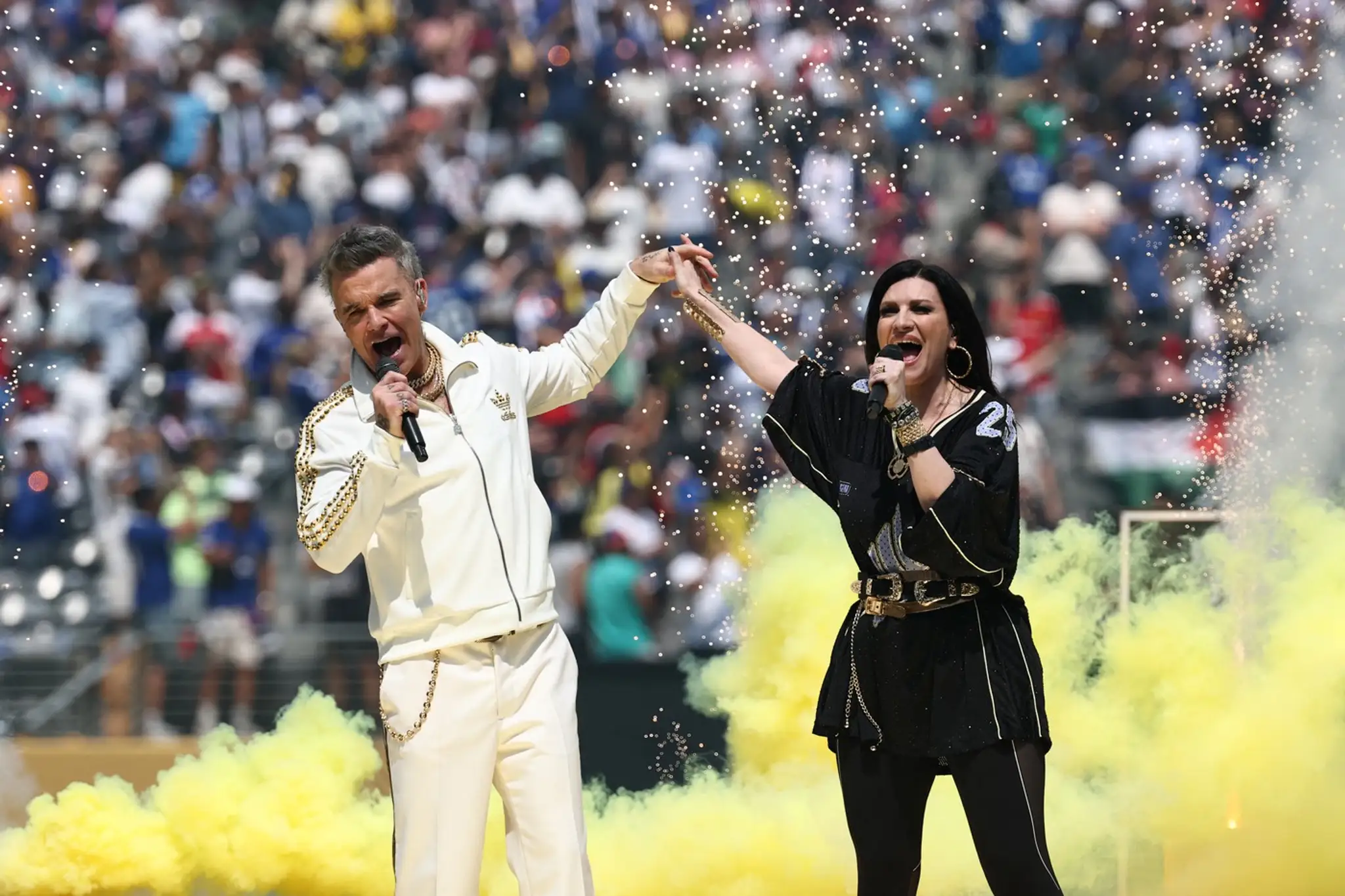 Robbie Williams na MS vo futbale.