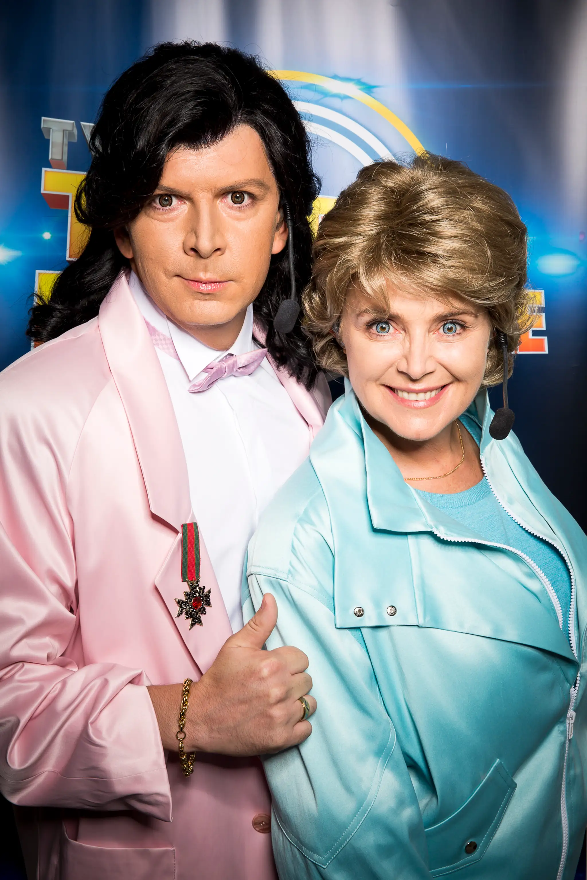 Zuzka Vačková s Andrejom Bičanom ako Modern Talking