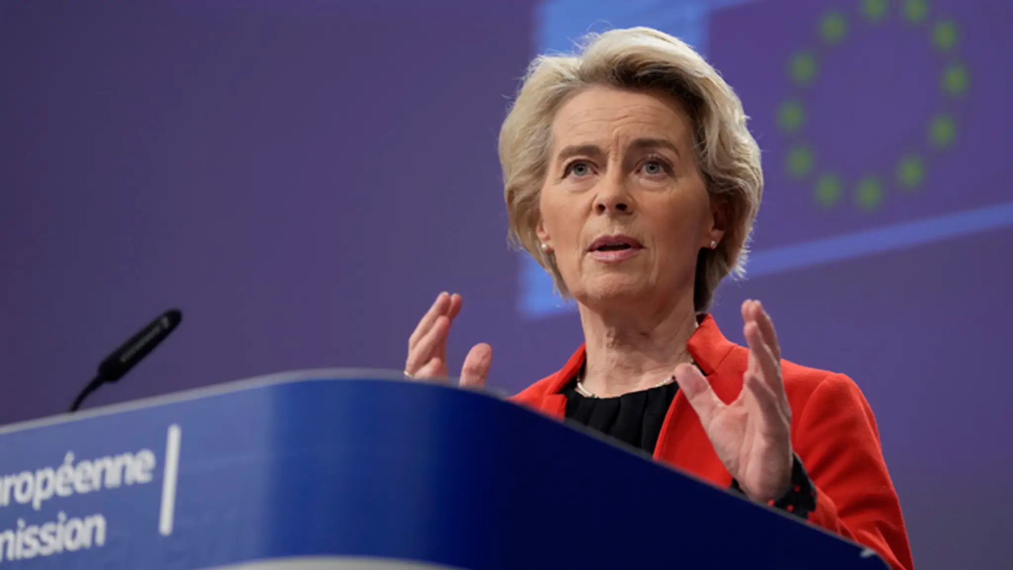 Predsedníčka Európskej komisie (EK) Ursula von der Leyenová.