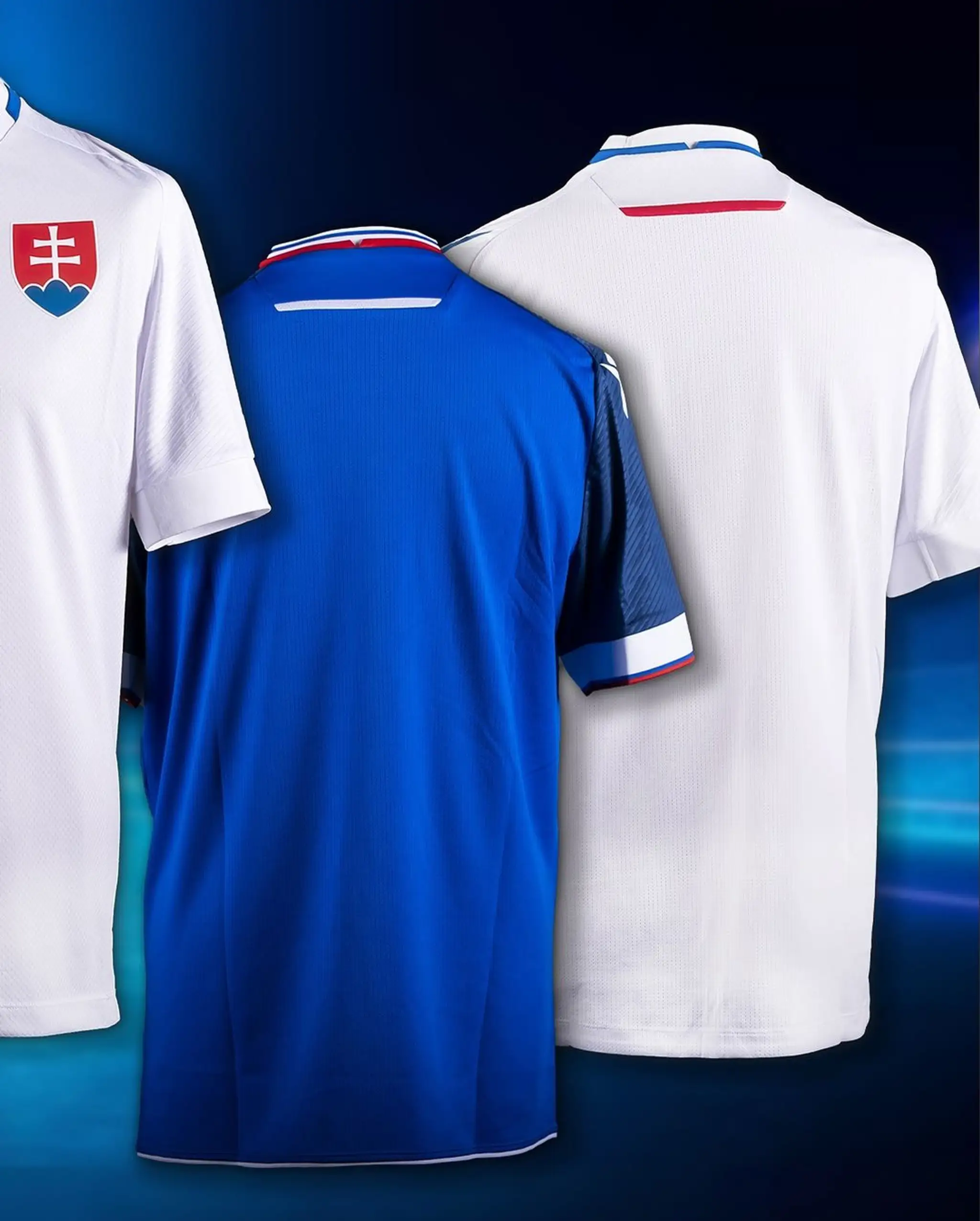 Nové dresy slovenskej futbalovej reprezentácie.
