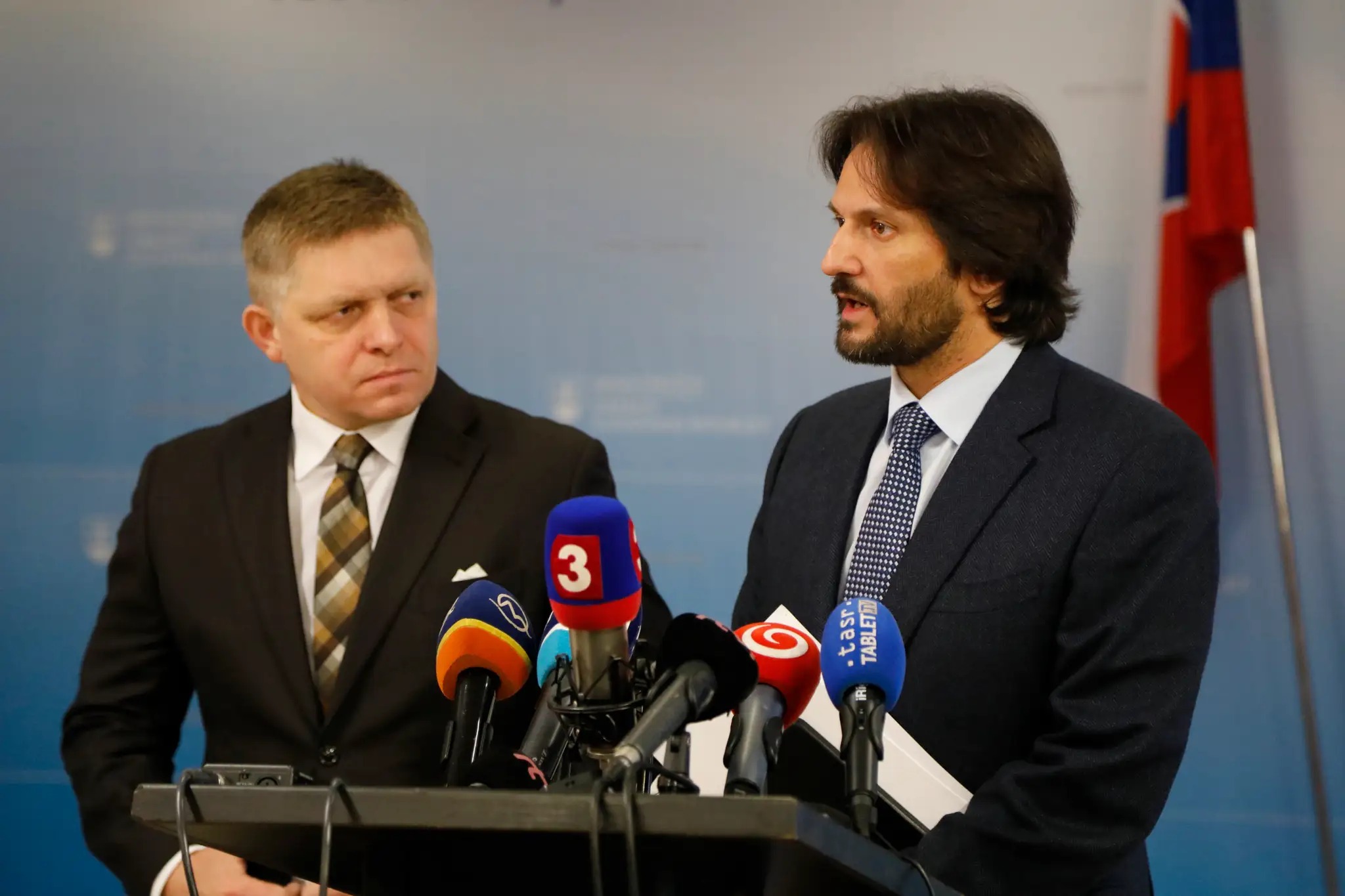 Robert Fico a Robert Kaliňák na archívnej snímke.