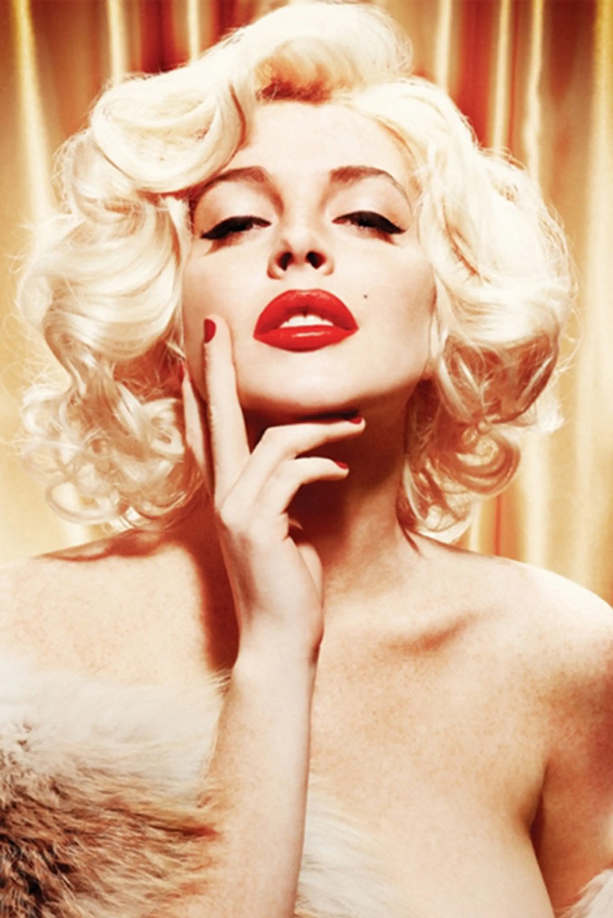 Lindsay Lohan ako Marilyn Monroe.