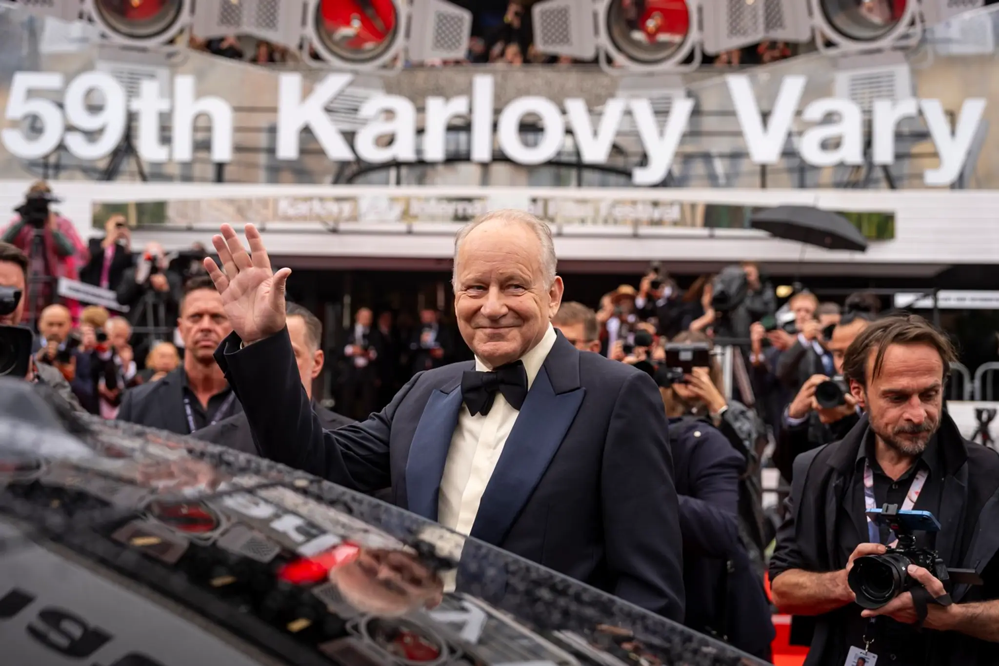 Švédsky herec Stellan Skarsgård na 59. MFF KV
