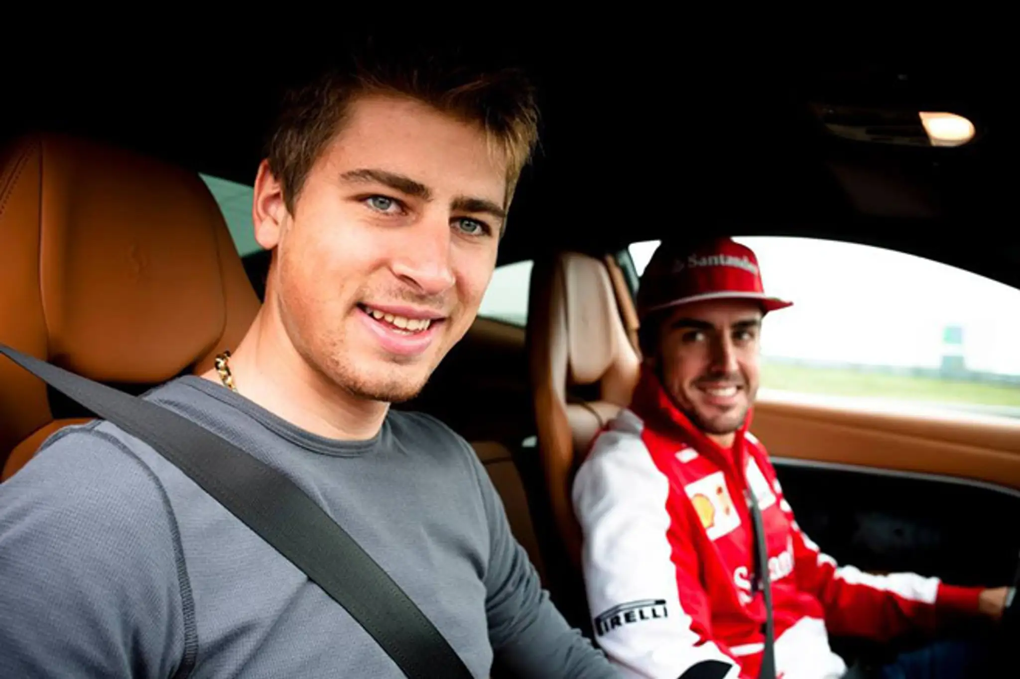 Peter Sagan a Fernando Alonso