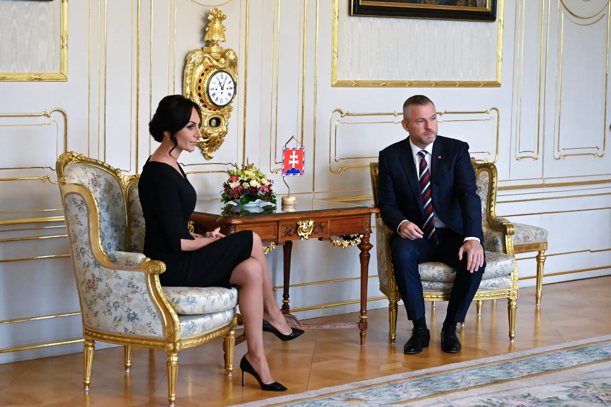 Prezident prijal v paláci ministerku zdravotníctva.