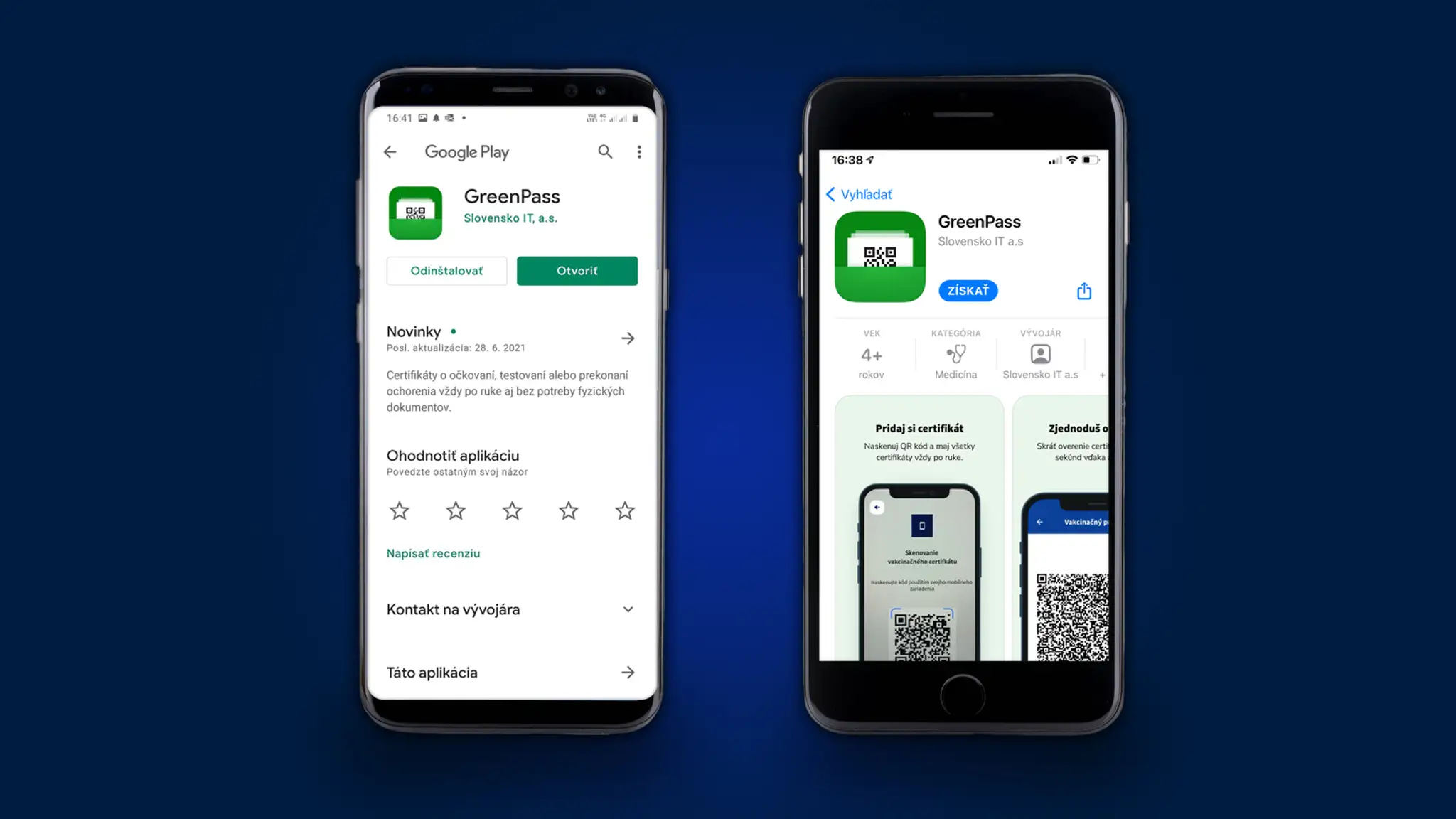 Aplikácia GreenPass