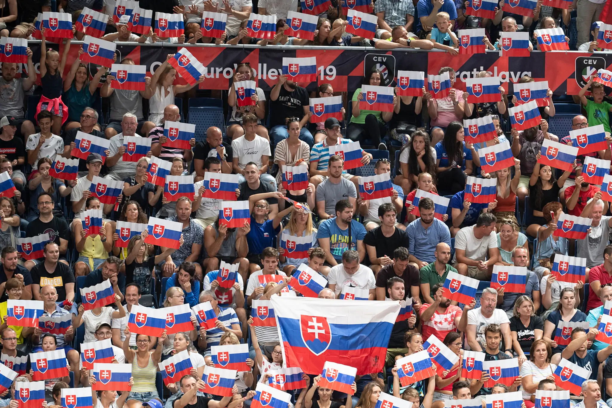 Fanúšikovia Dunajskej Stredy počas zápasu 7. kola Fortuna Ligy