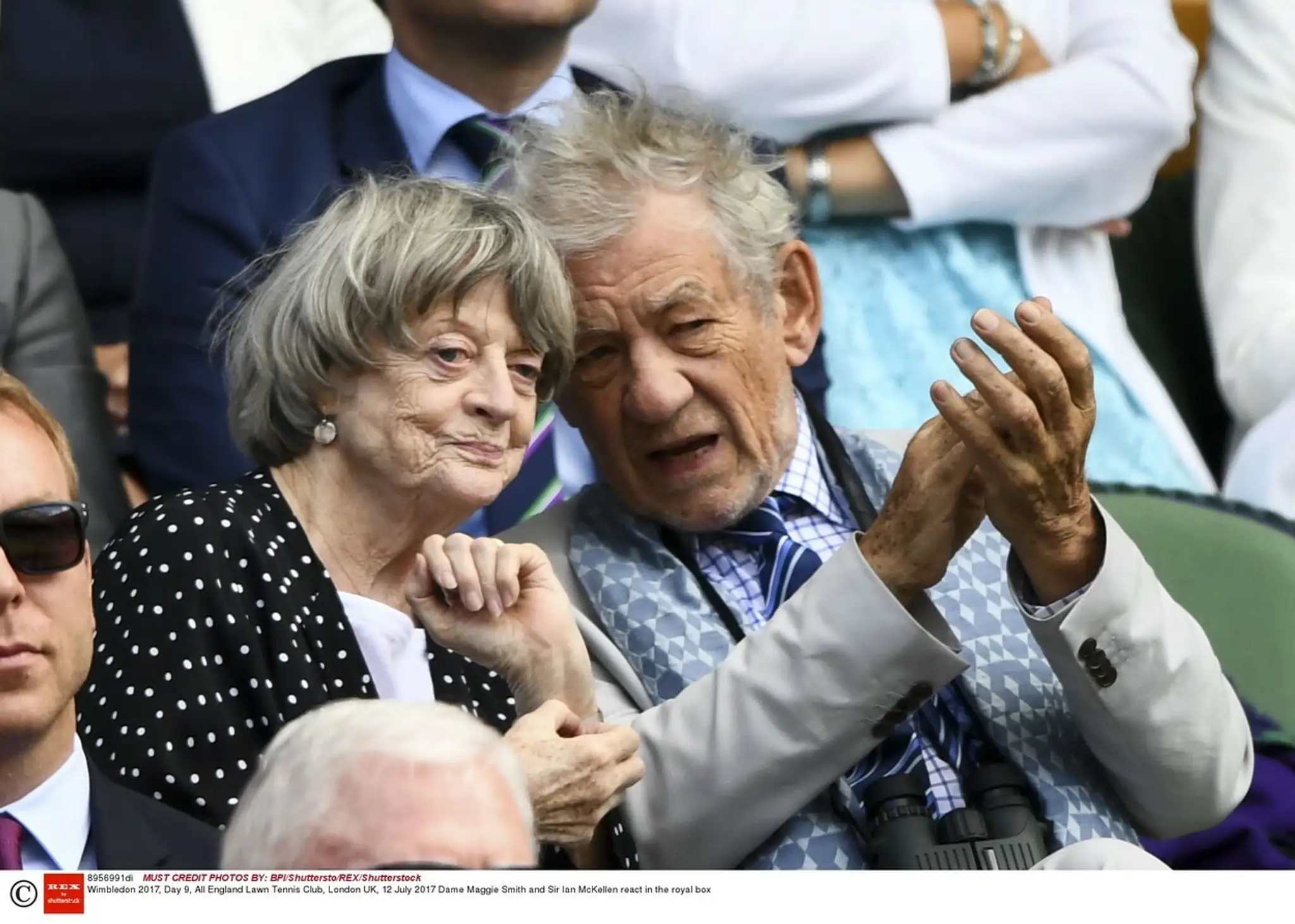 Maggie Smith a Sir Ian McKellen