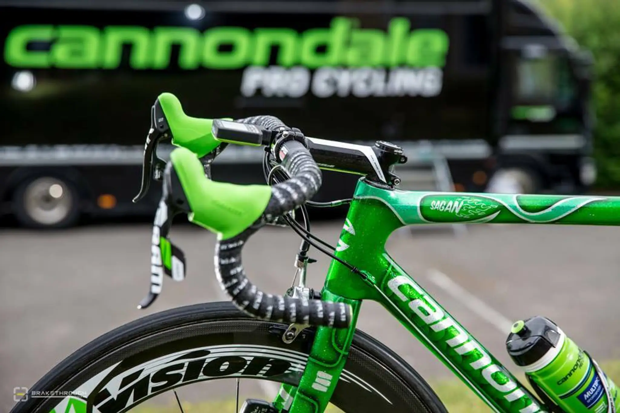 Na tomto bicykli Sagan vyhral zelený dres na TdF.