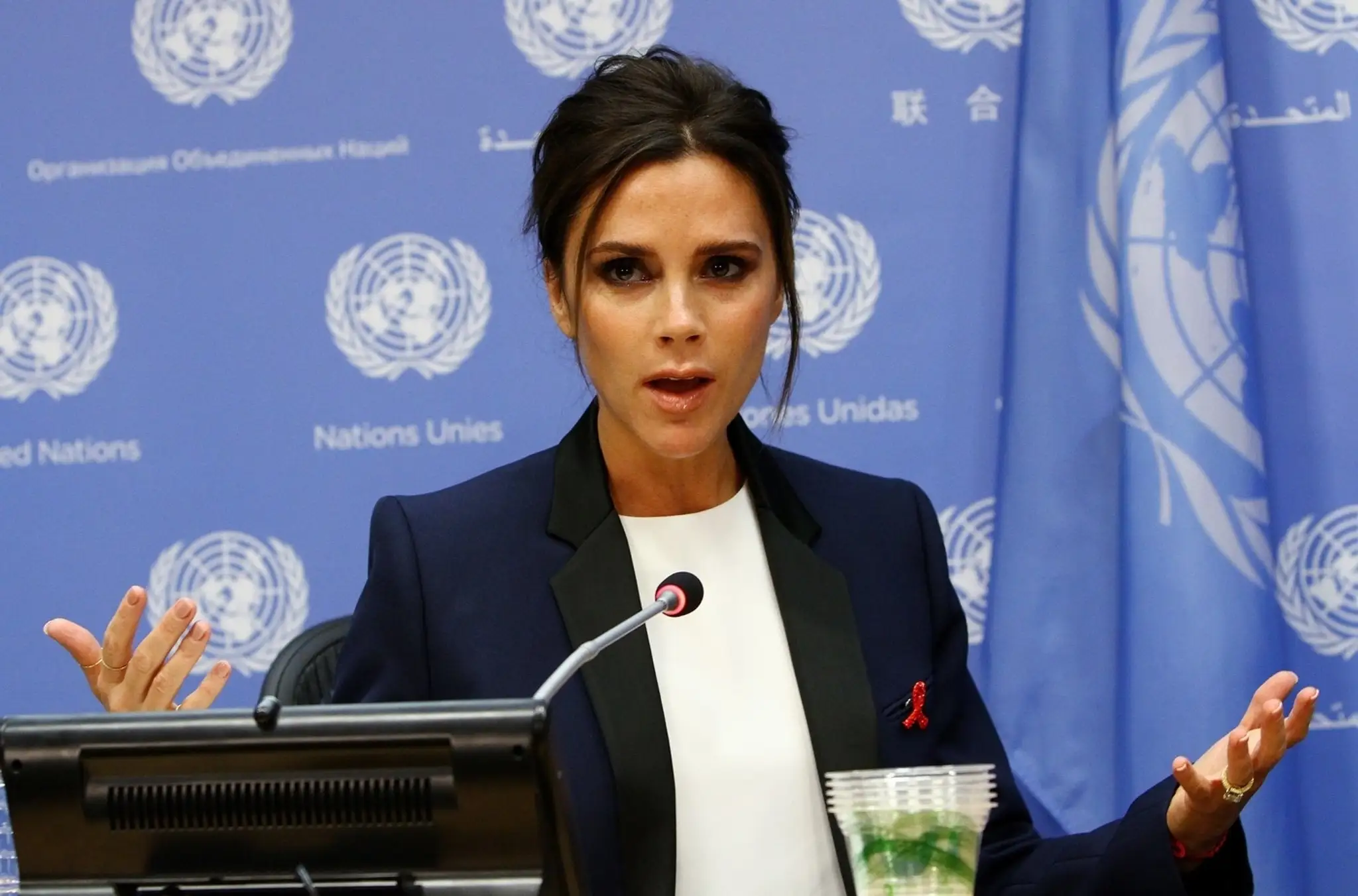 Victoria Beckham ako vyslankyňa dobrej vôle.