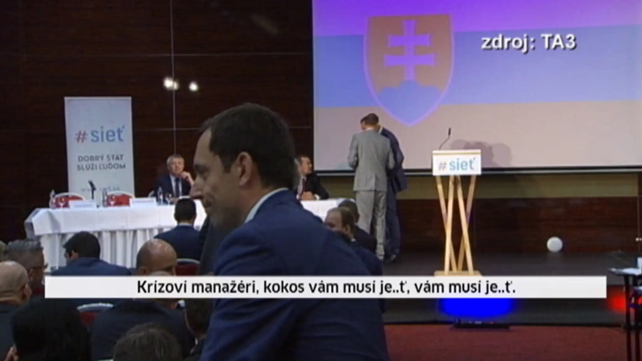 Vulgarizmy, ktoré povedal na sneme strany Sieť jej expredseda.