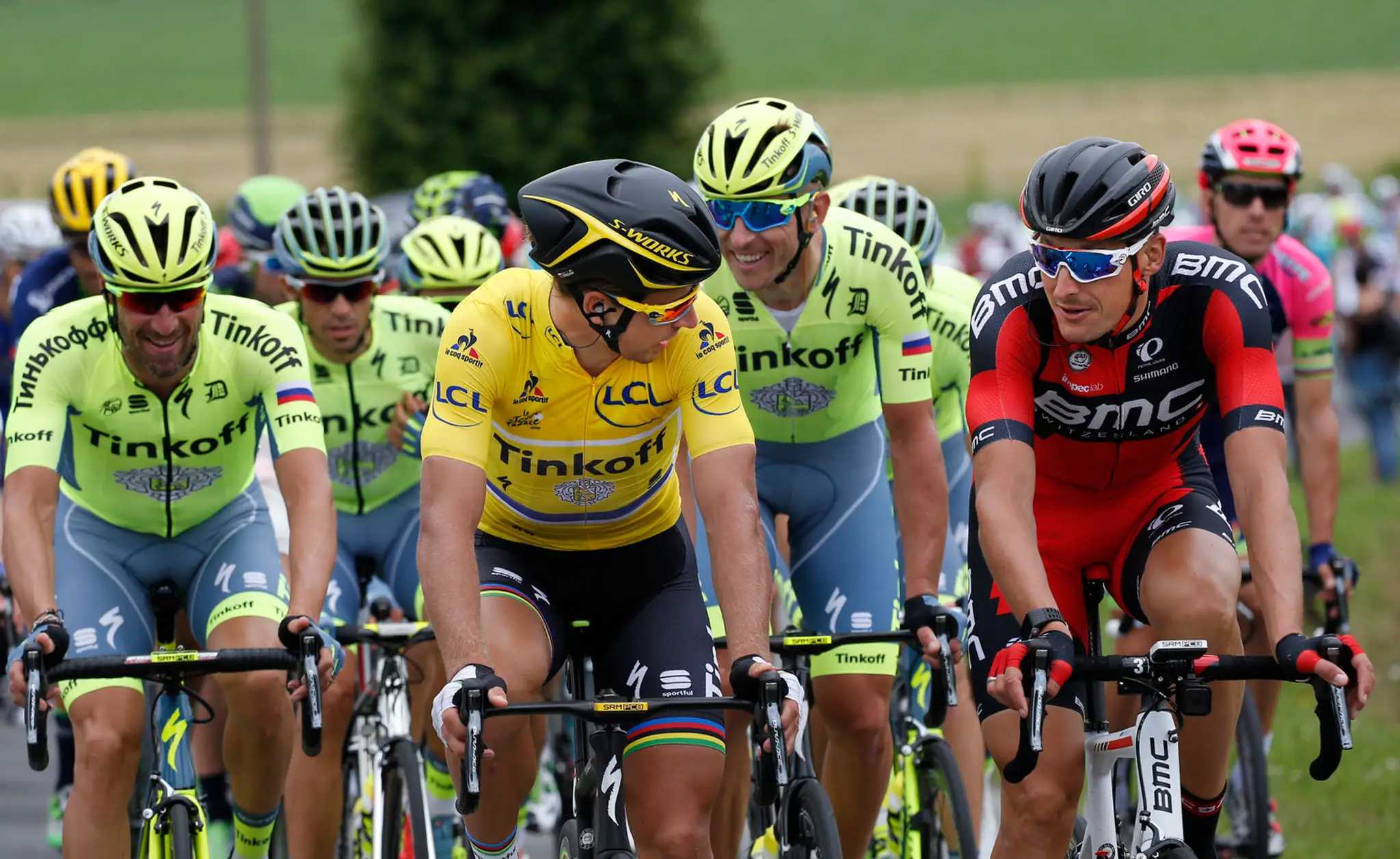 Mark Cavendish (v zelenom) zvíťazil.