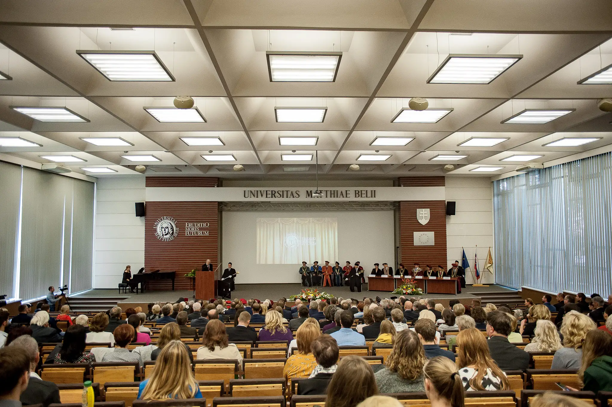Na snímke aula Beliana Univerzity Mateja Bela v Banskej Bystrici.