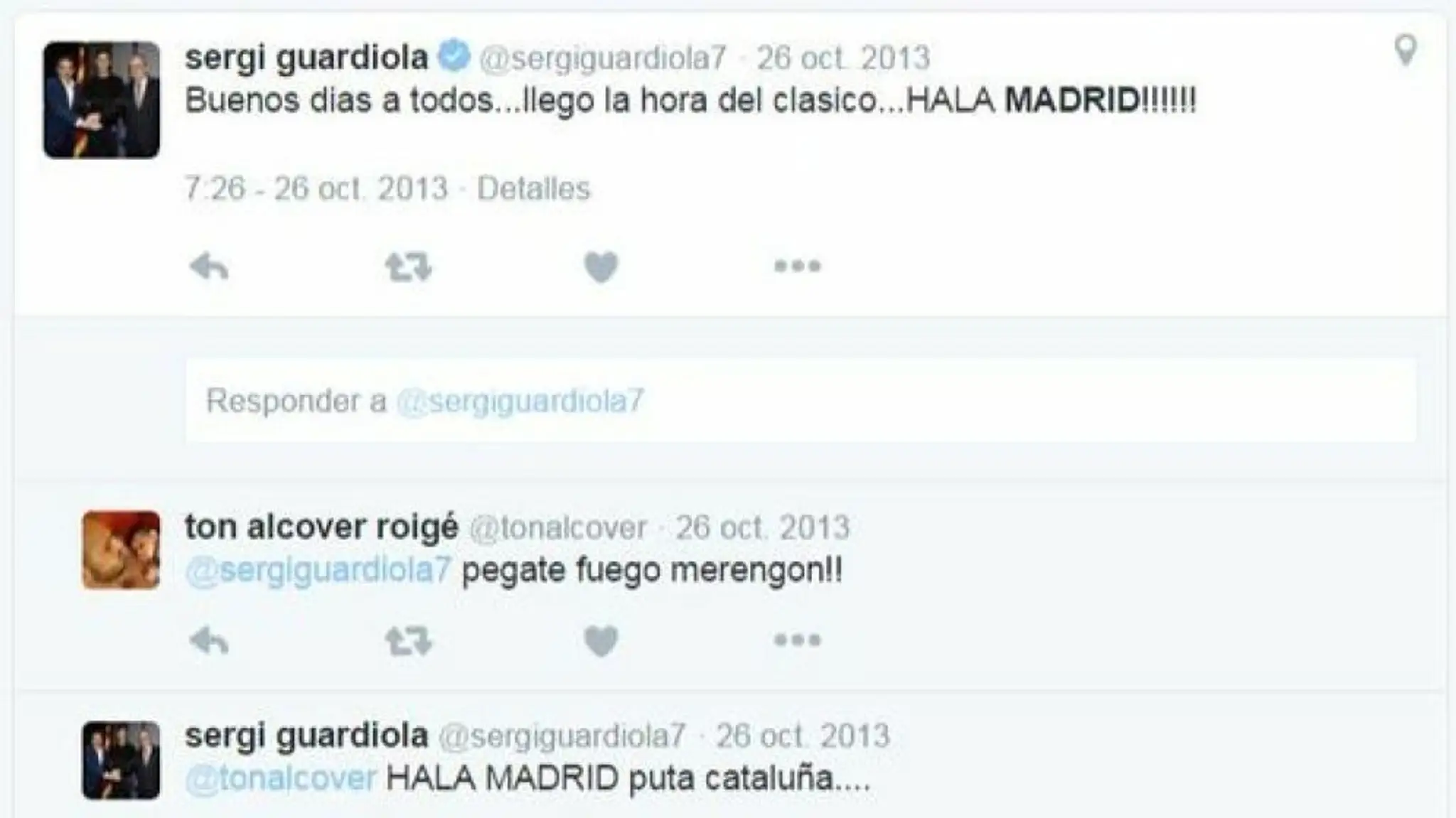 Staré statusy Sergio Guardiolu.