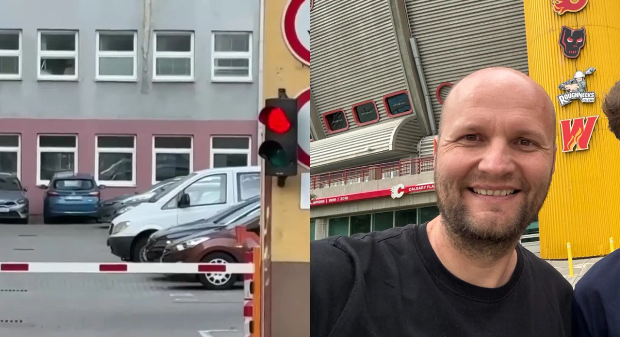 Na snímke Jaroslav Naď, ktorý sa po tom, ako sa ho snažili zadržať, ozval z Kanady.