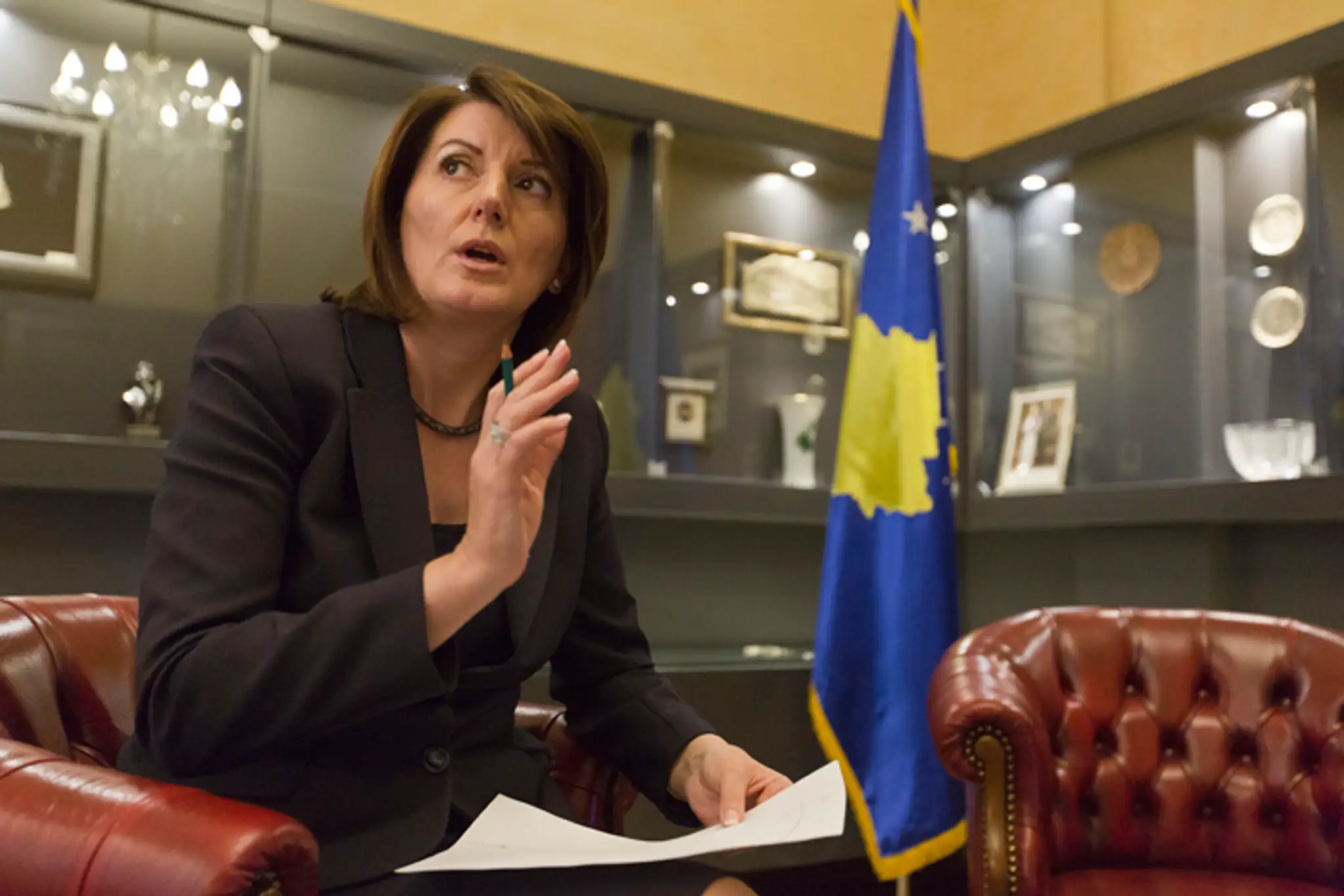 Bývalá írska prezidentka Mary Robinsonová na archívnej snímke.